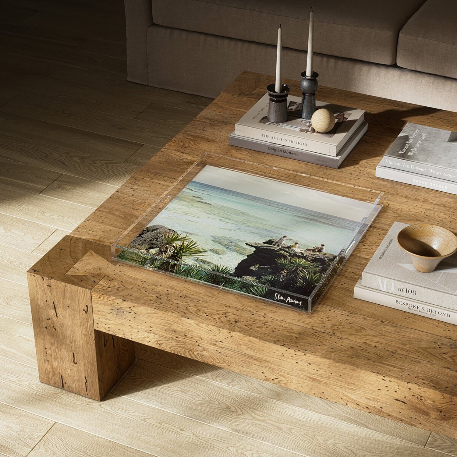 Four Hands x Slim Aarons A Nice Spot For Lunch Tray