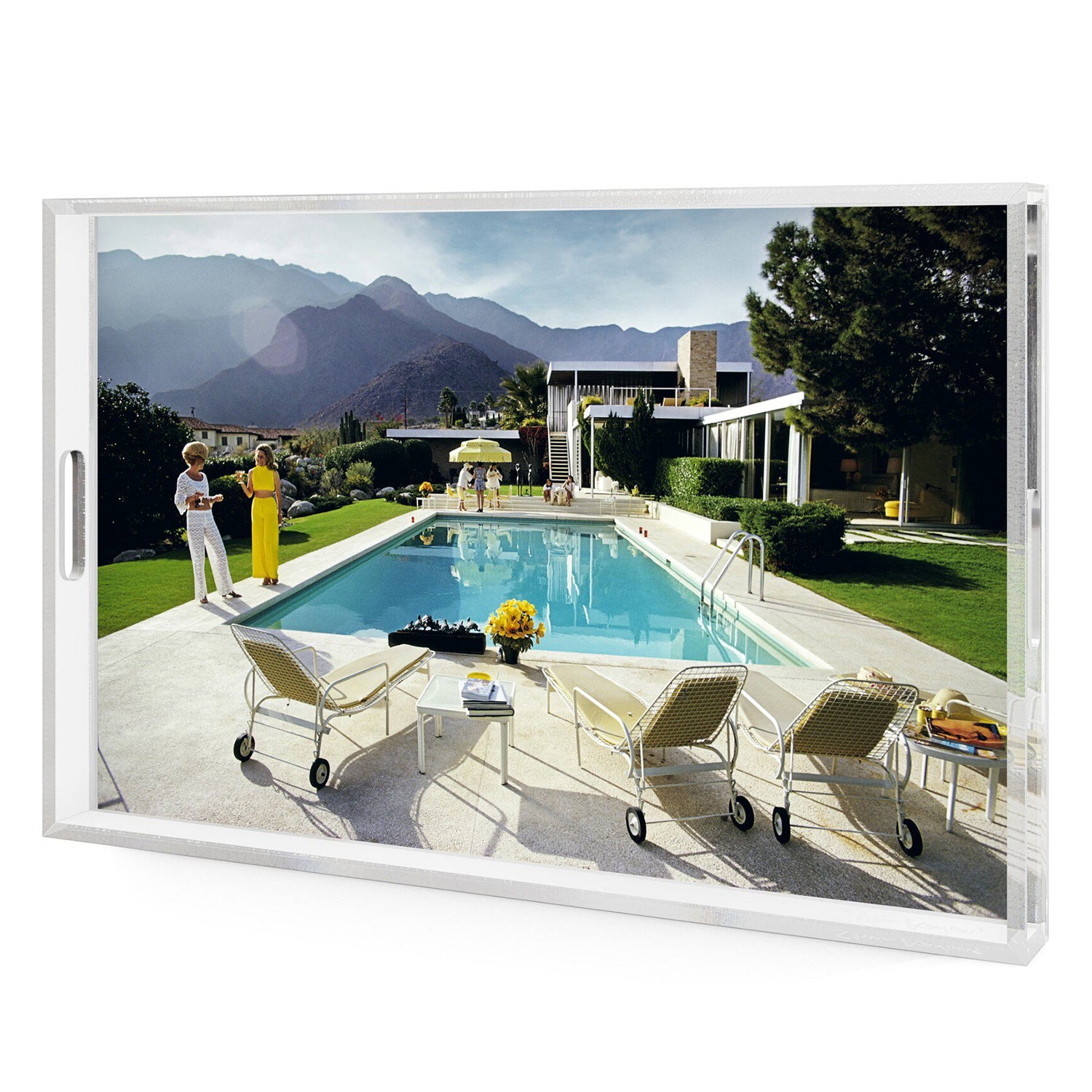 Four Hands x Slim Aarons Palm Springs Pool Tray