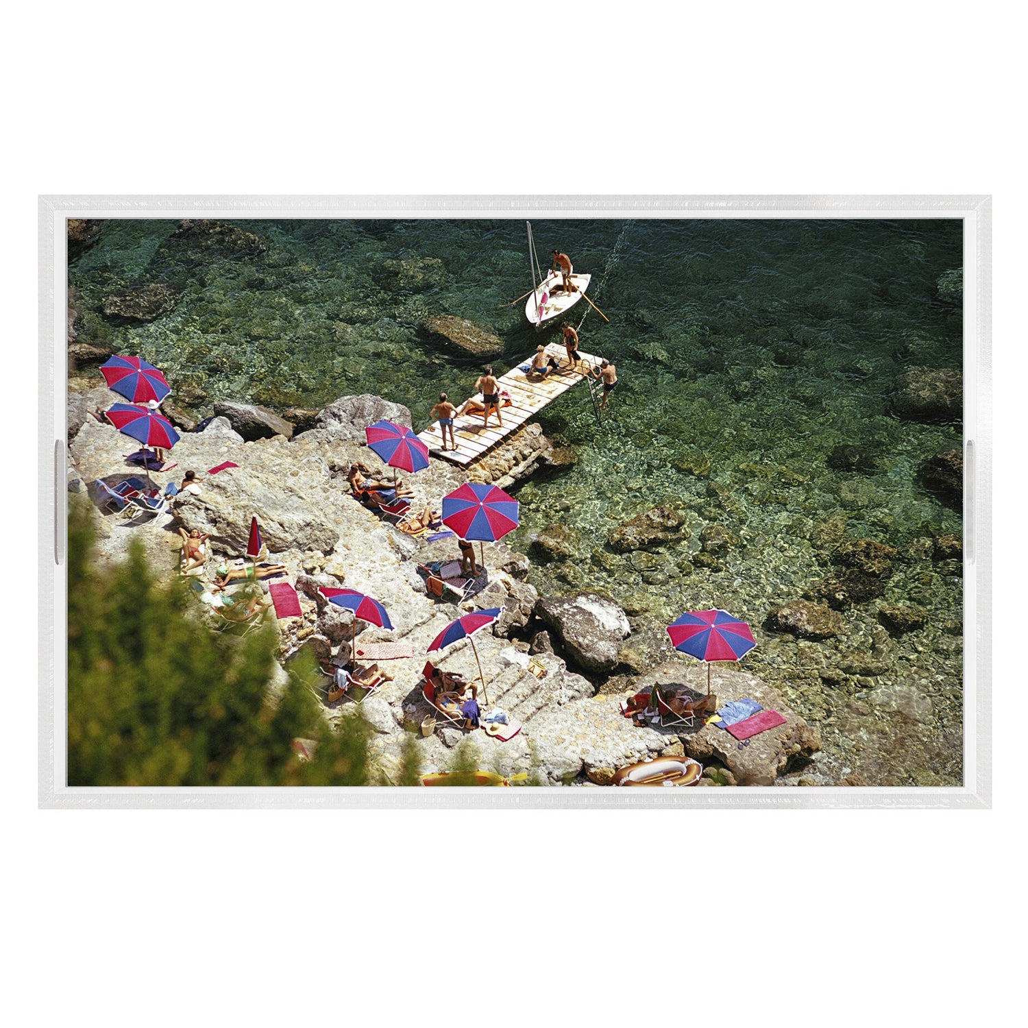 Four Hands x Slim Aarons IL Pelicano Beach Tray