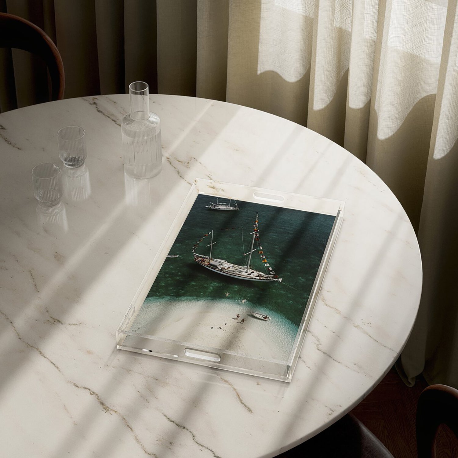 Four Hands x Slim Aarons Charter Ketch Tray