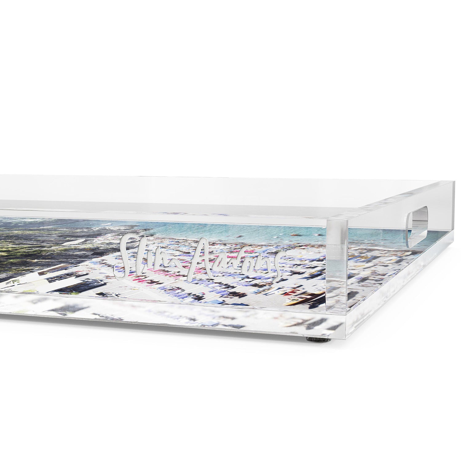 Four Hands x Slim Aarons Beach In Positano Tray