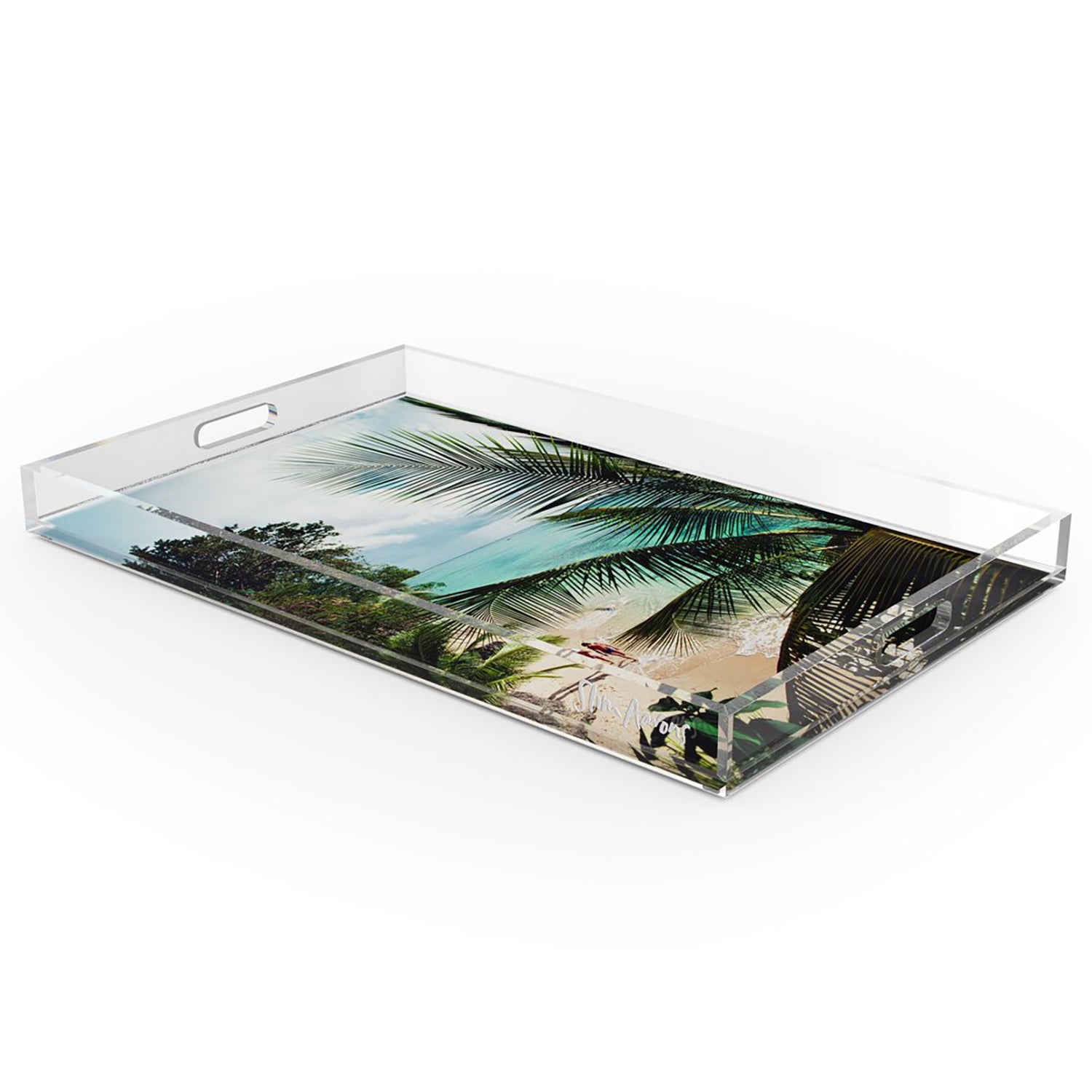 Four Hands x Slim Aarons Barbados Beach Tray