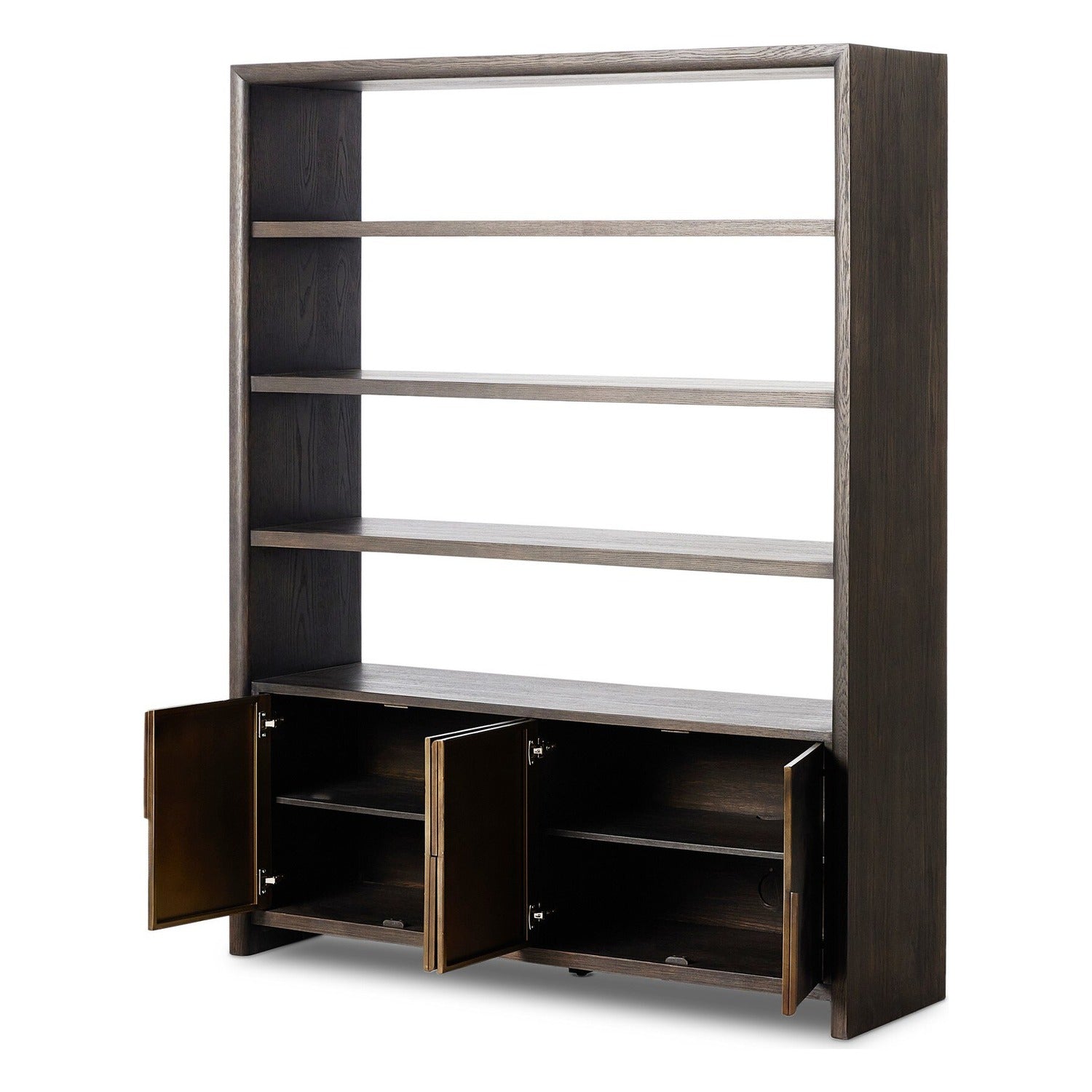 Four Hands Arlington Espresso Oak Bookcase