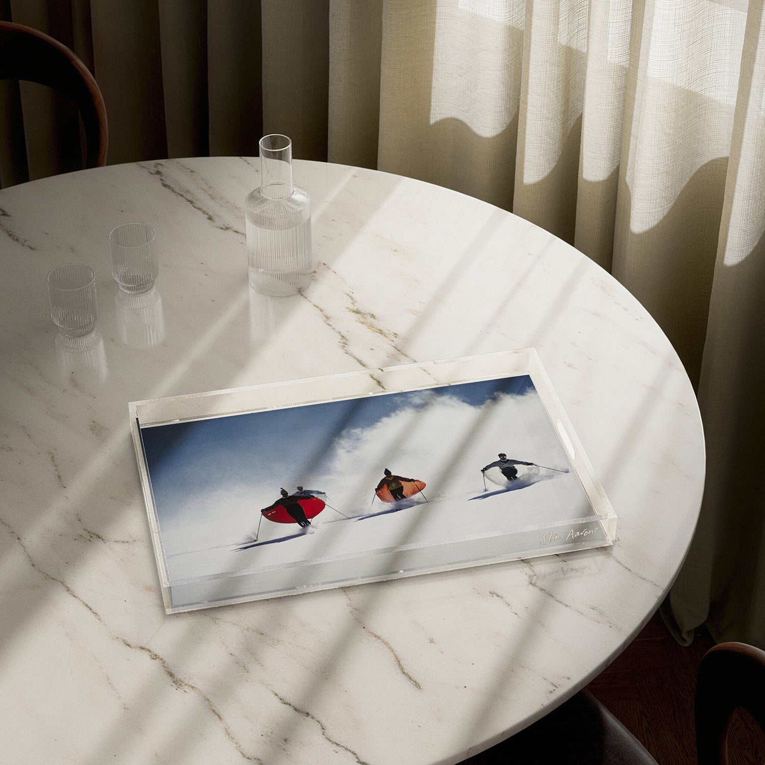 Four Hands x Slim Aarons Caped Skiers Tray
