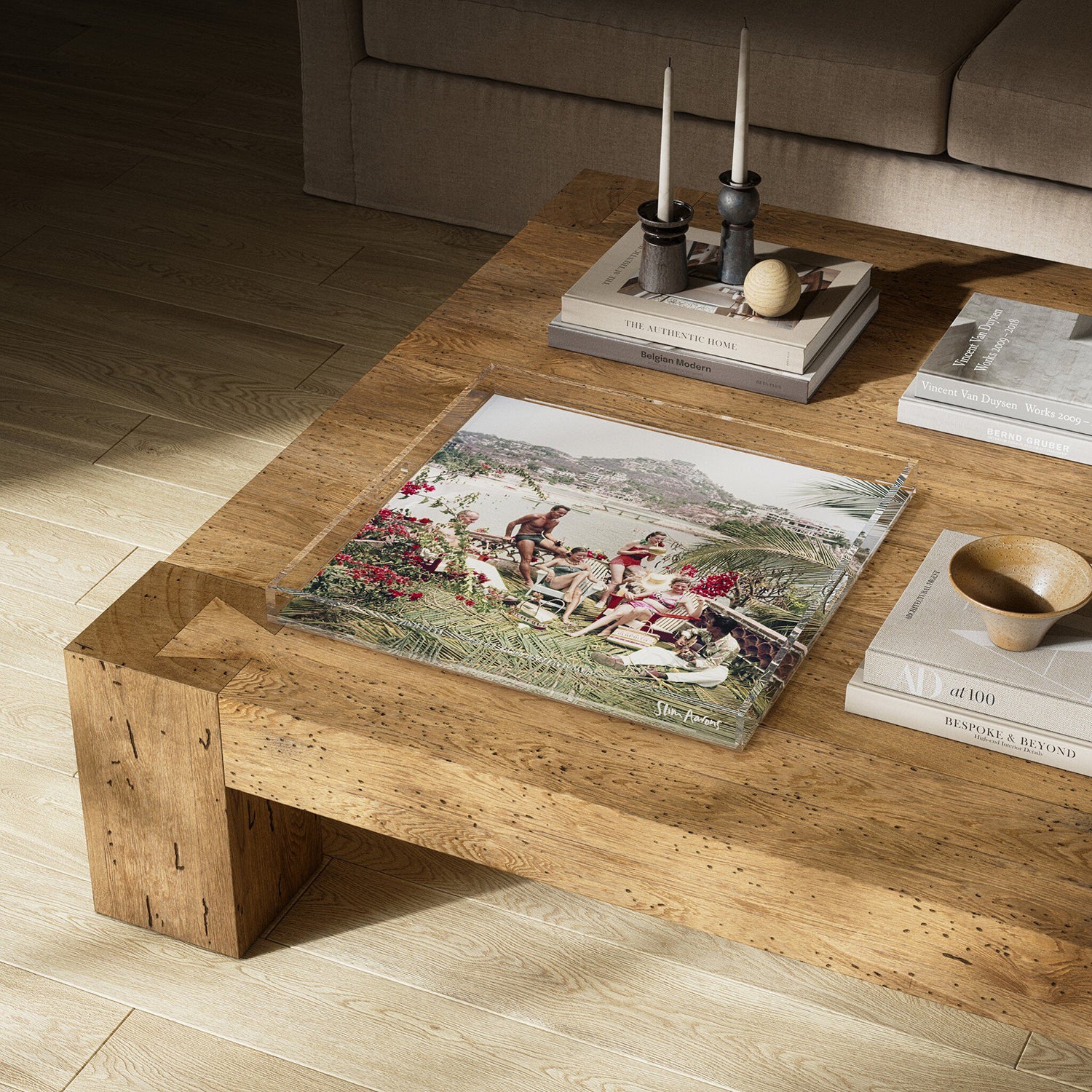 Four Hands x Slim Aarons Acapulco Afternoon Tray