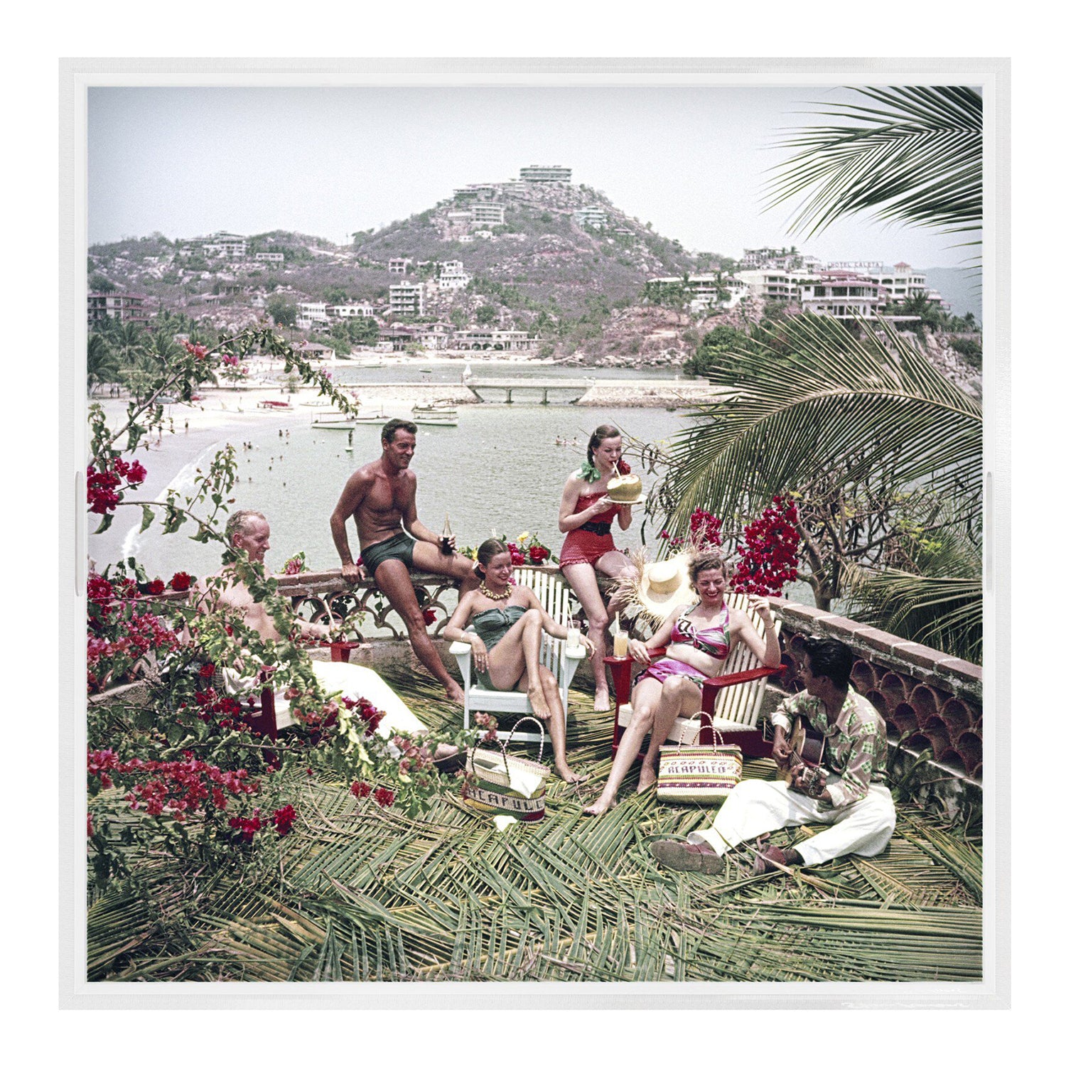 Four Hands x Slim Aarons Acapulco Afternoon Tray
