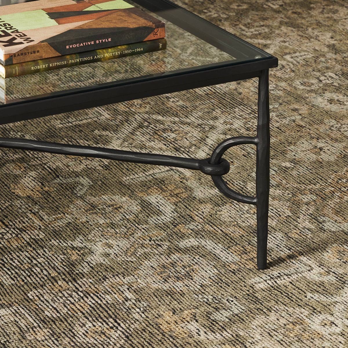 Four Hands Babylon Glass Coffee Table