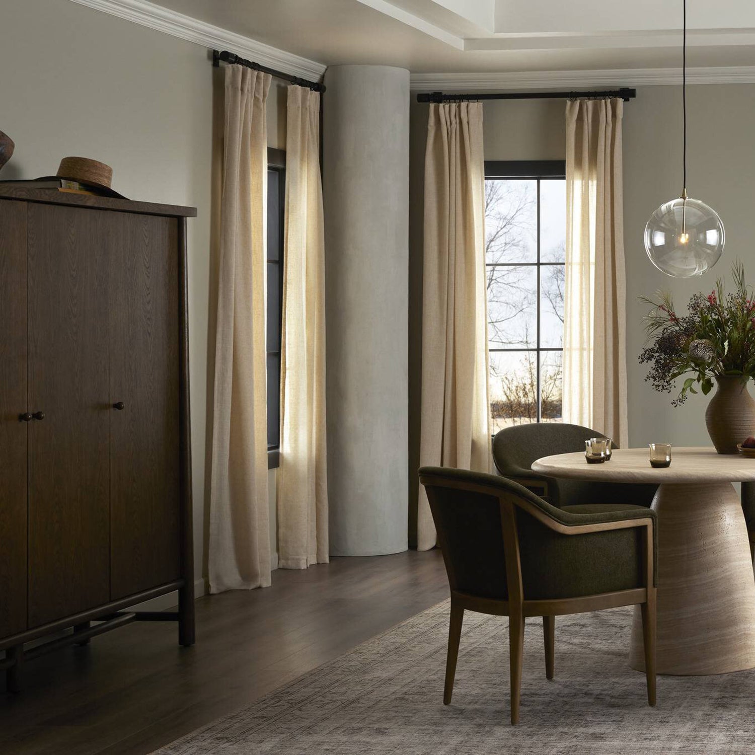 Four Hands Renaud 3-Door Cabinet