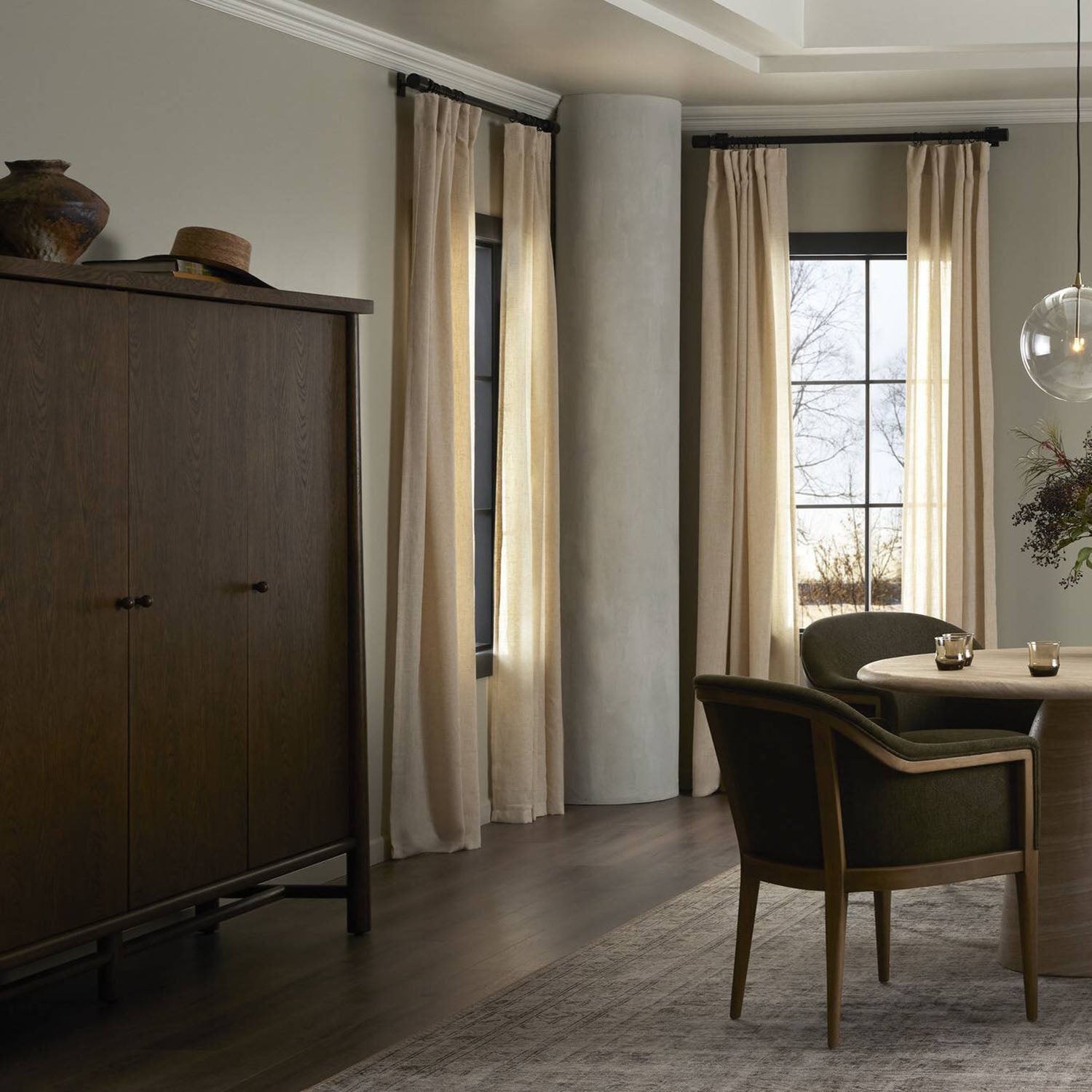 Four Hands Renaud 3-Door Cabinet