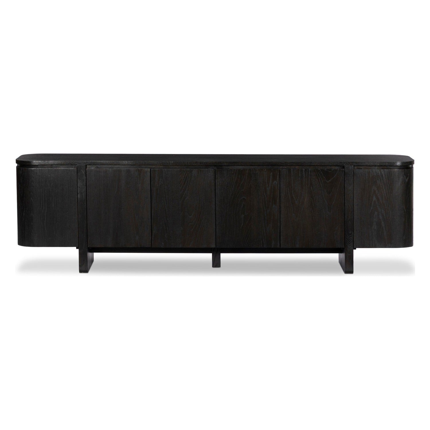 Four Hands Elle Worn Black Oak Media Console