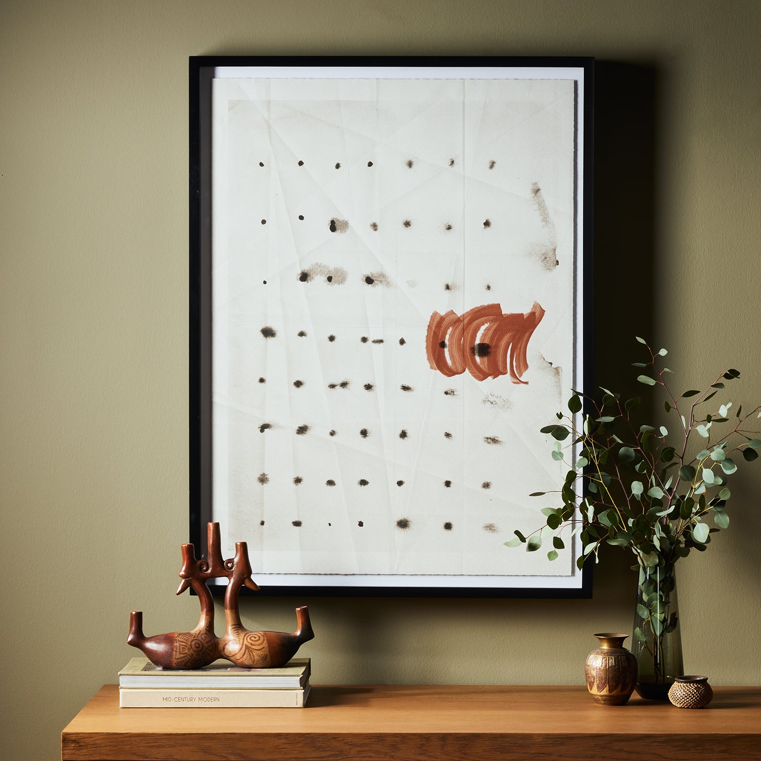 Four Hands Ink Study Framed Artwork