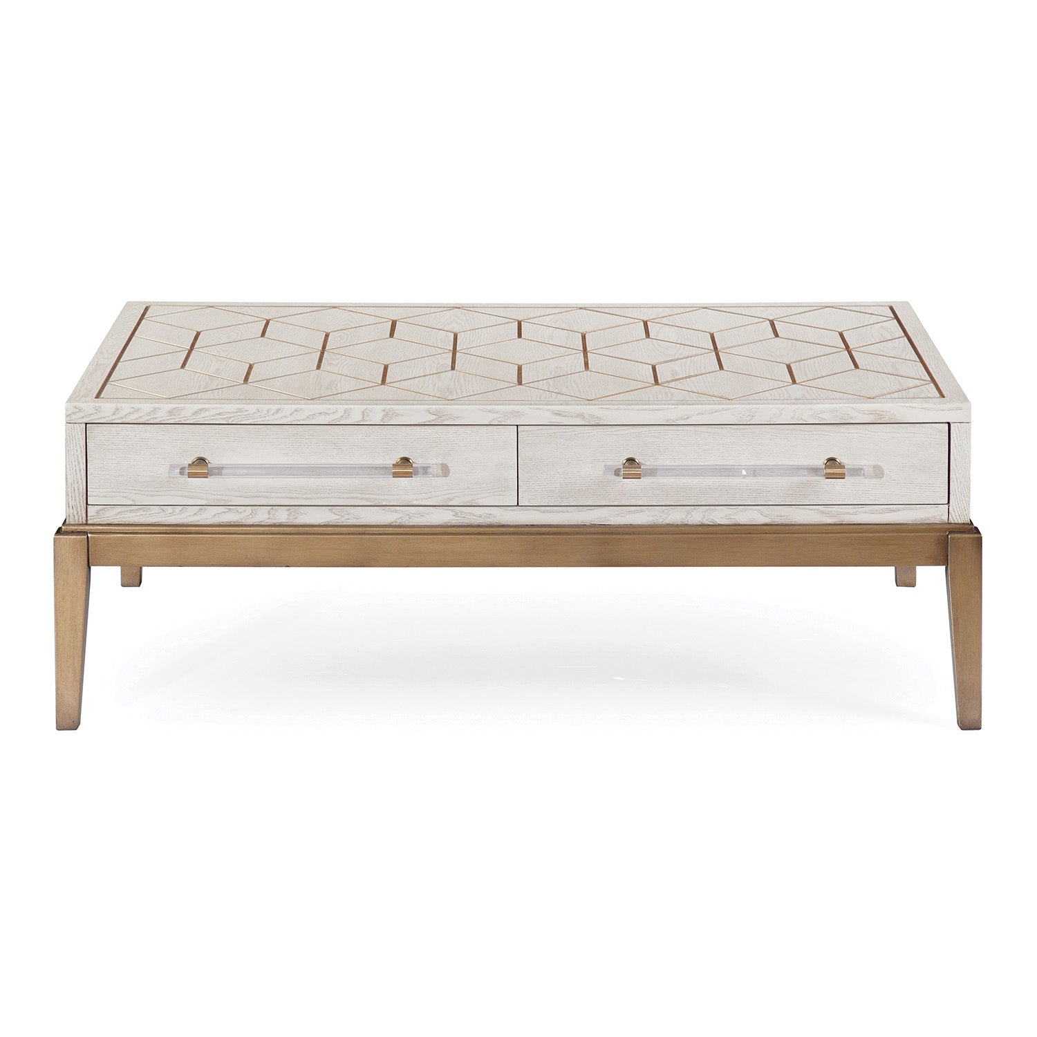 Bassett Mirror Perrine White Cocktail Table