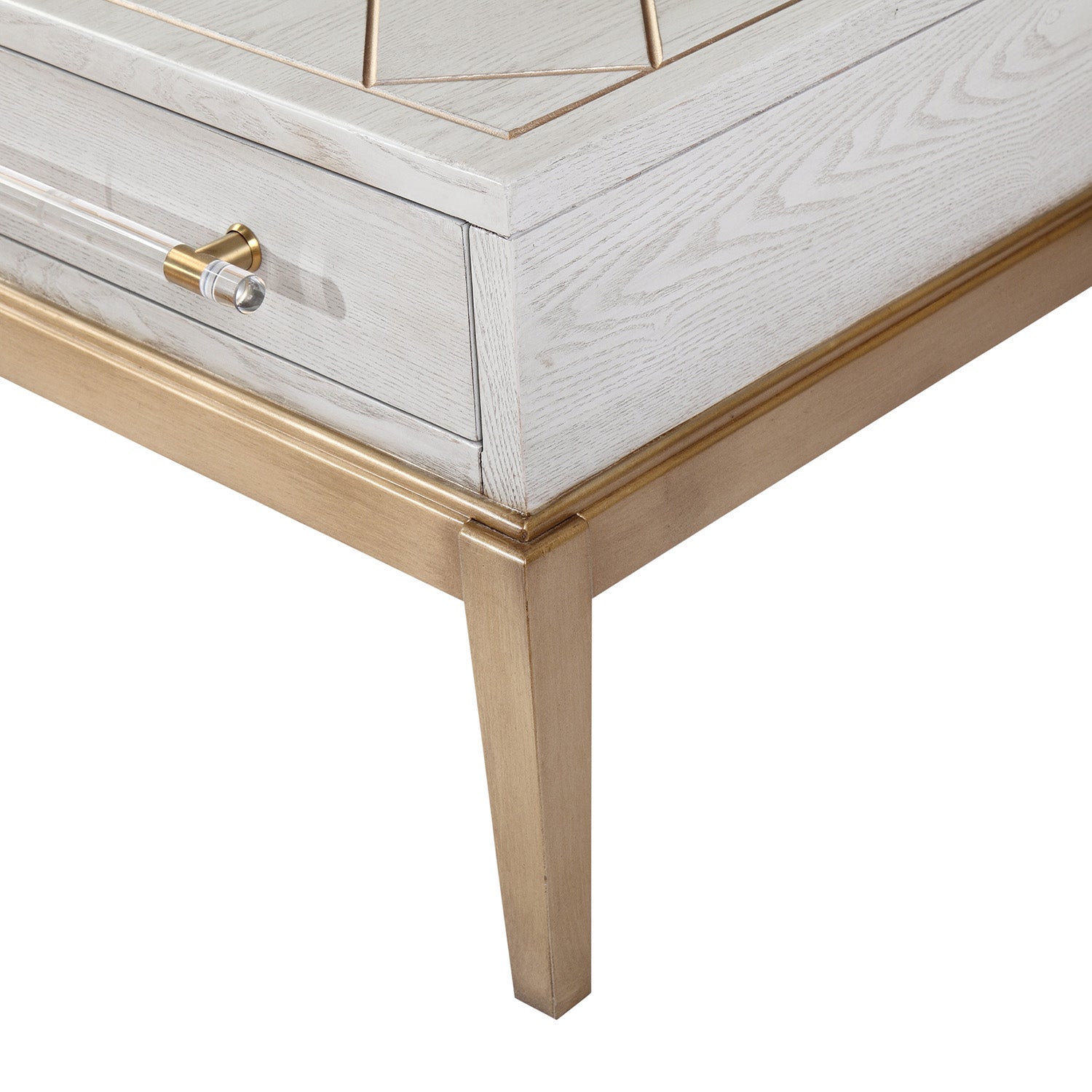 Bassett Mirror Perrine White Cocktail Table
