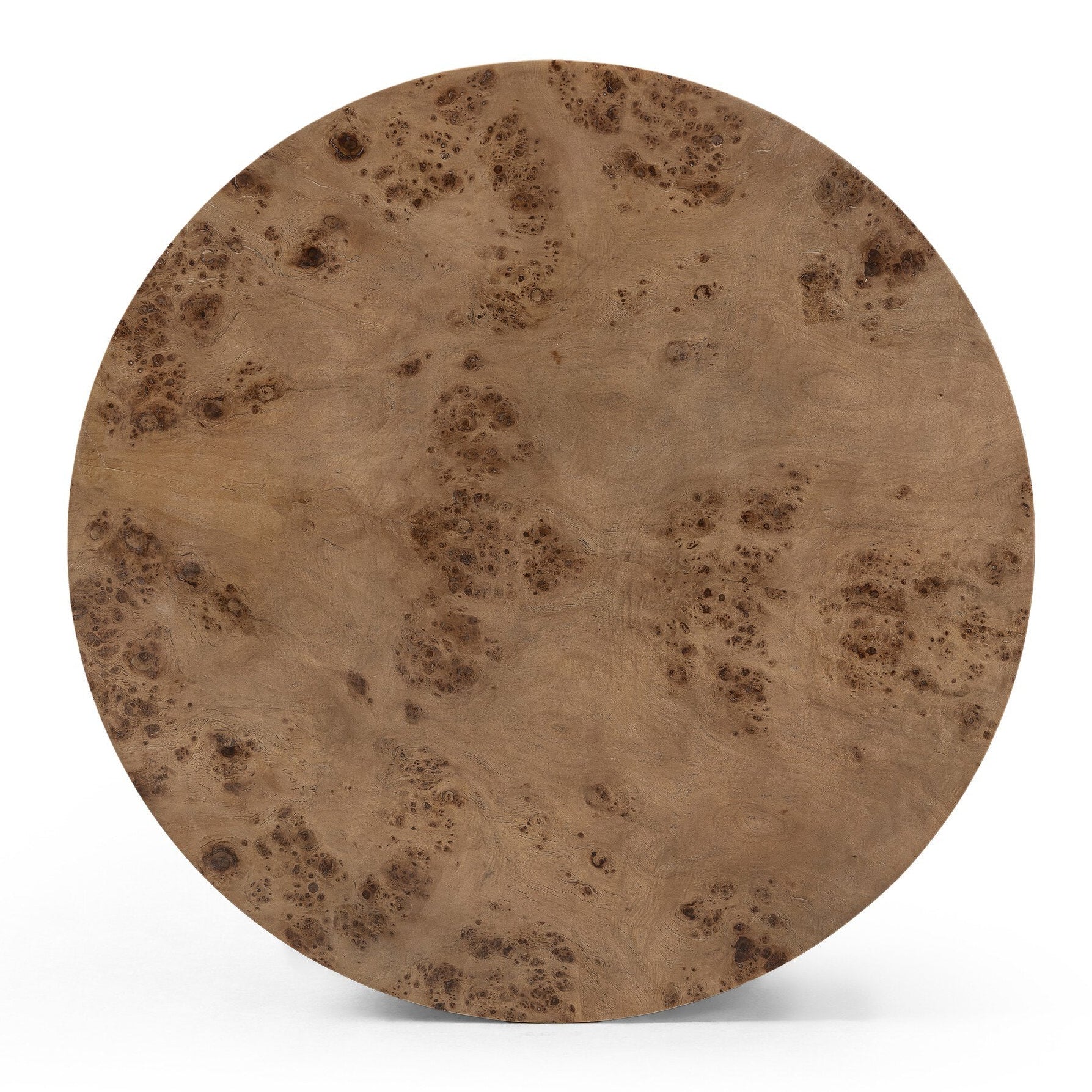 Four Hands Caya Caramel Burl Coffee Table texture close-up