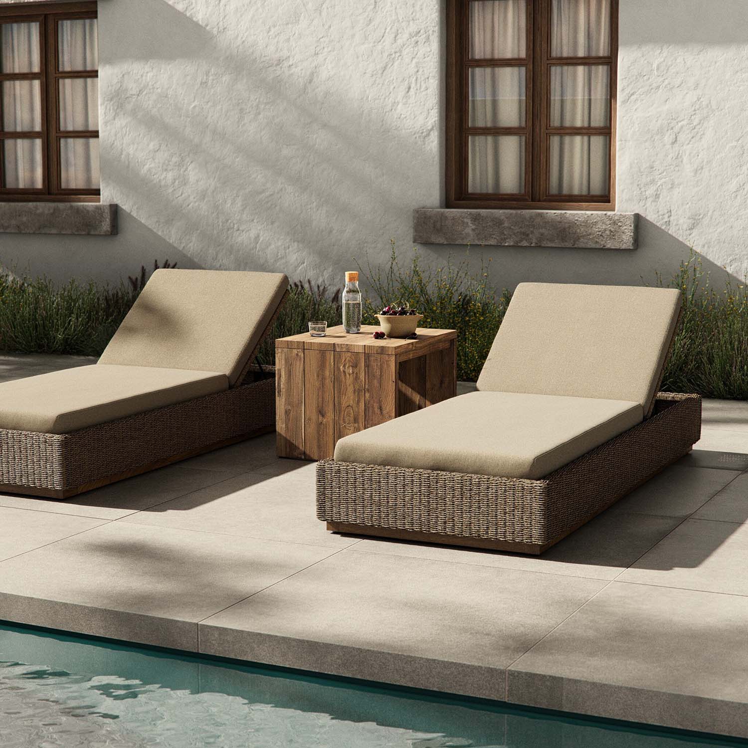 Four Hands Lorelei Outdoor Chaise