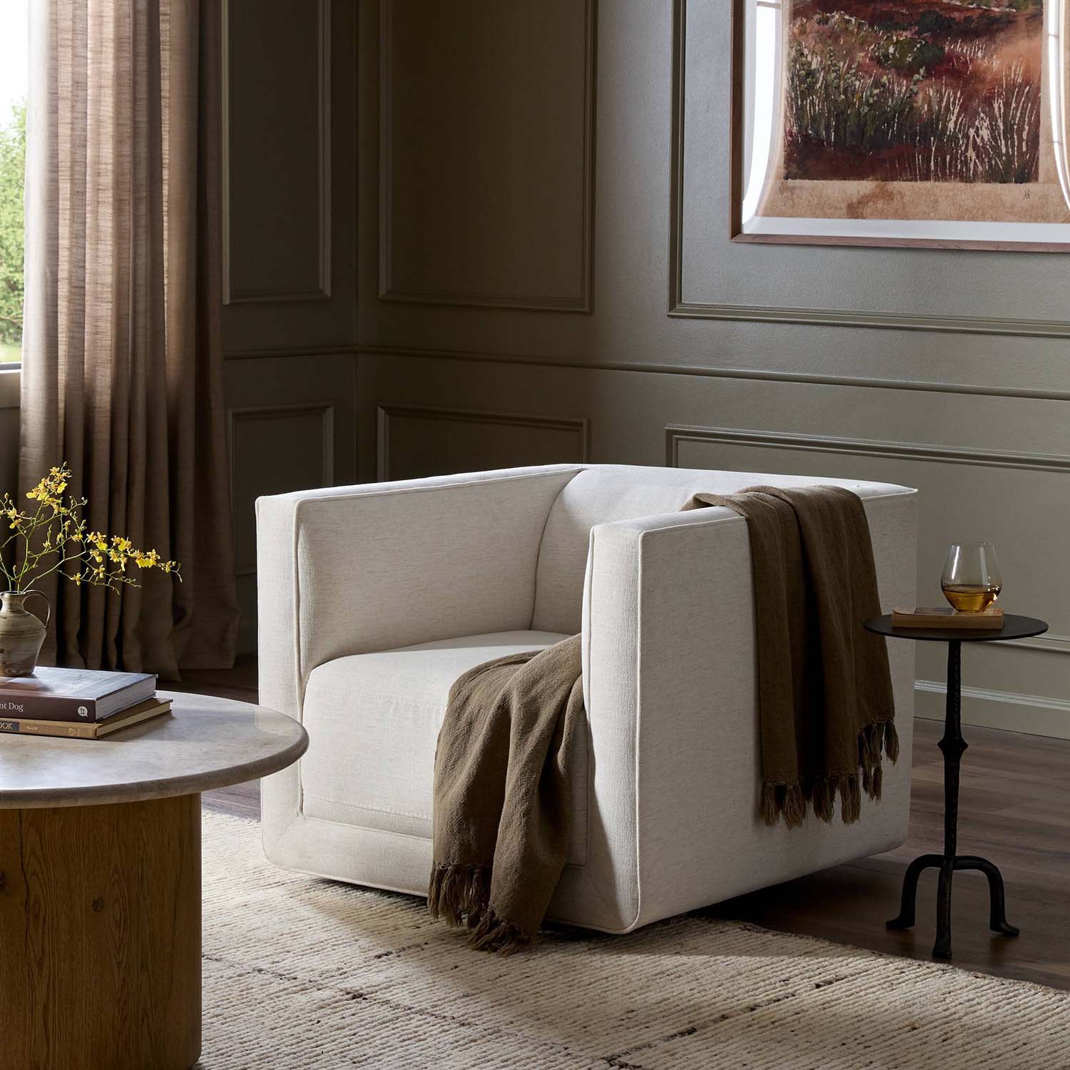 Four Hands Phillip Swivel Chair