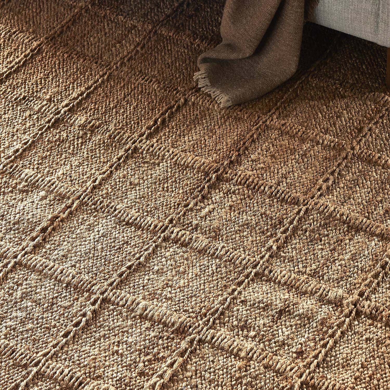 Four Hands Grid Jute Area Rug - Final Sale