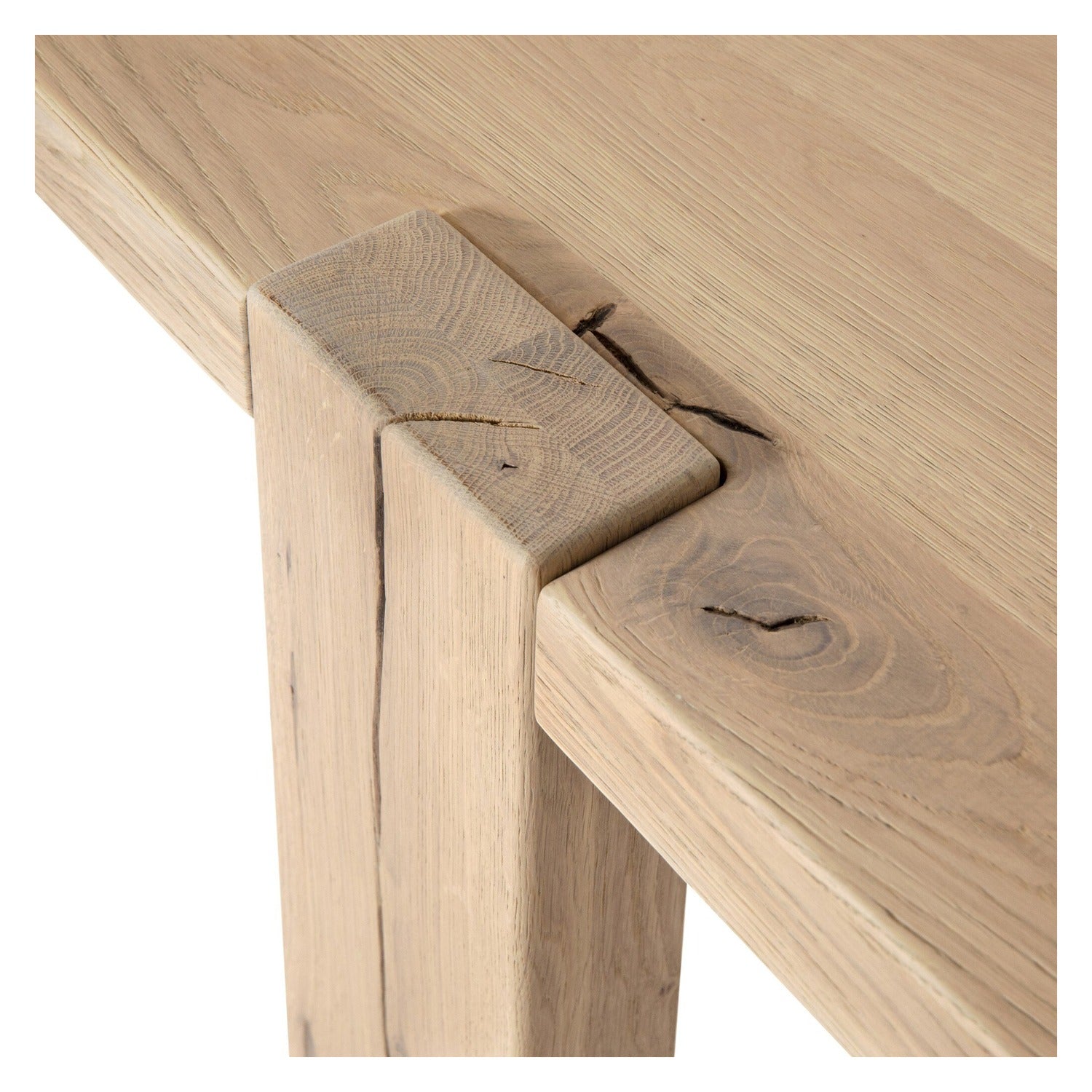 Four Hands Matei Bleached Oak Console Table
