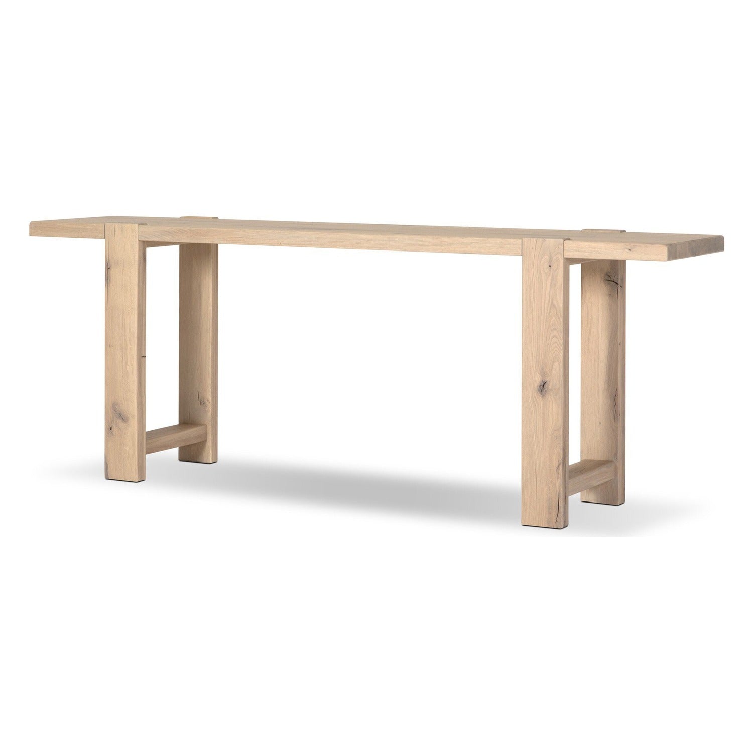 Four Hands Matei Bleached Oak Console Table