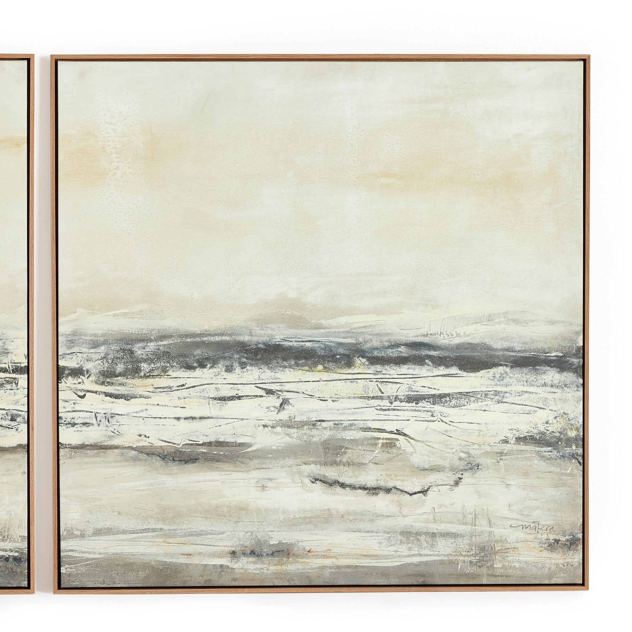 Four Hands x Matera Vista Diptych Framed Art Set of 2 — Matte Canvas