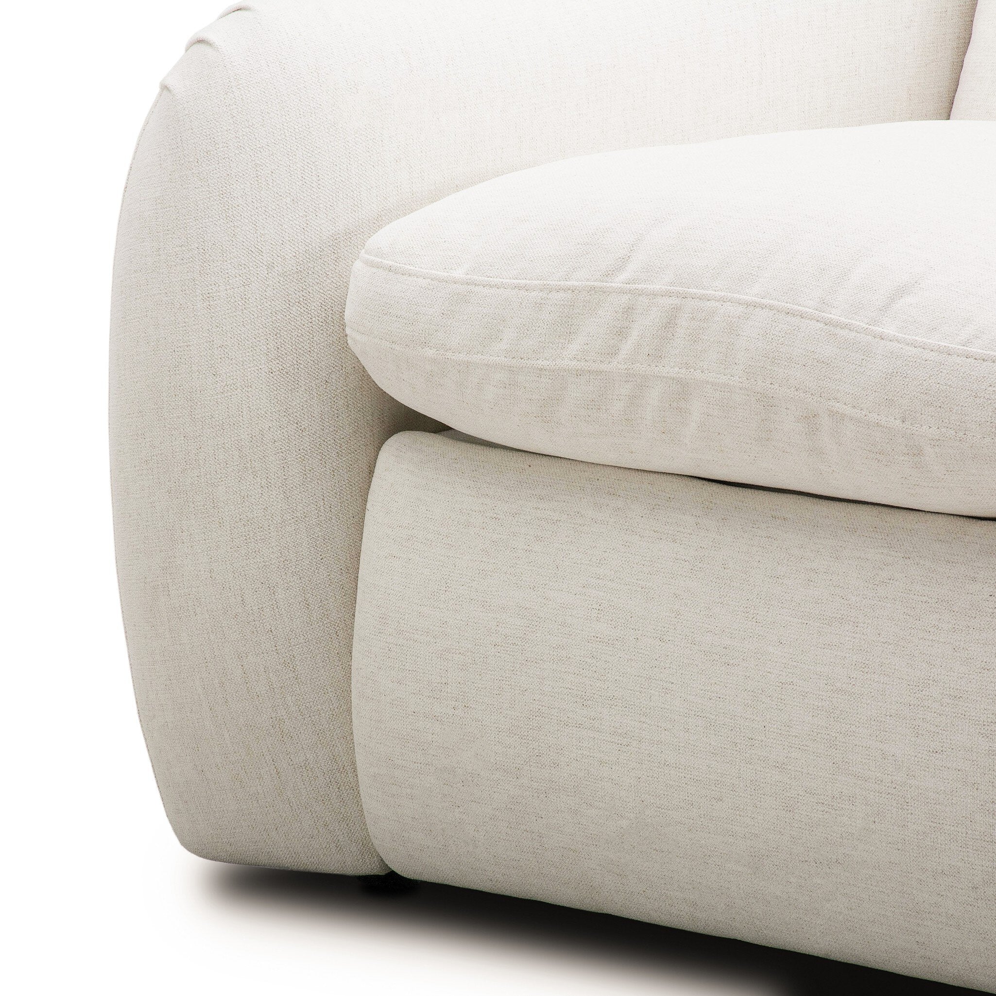 Four Hands Crawford Crypton Nomad Snow Power Recliner material close-up