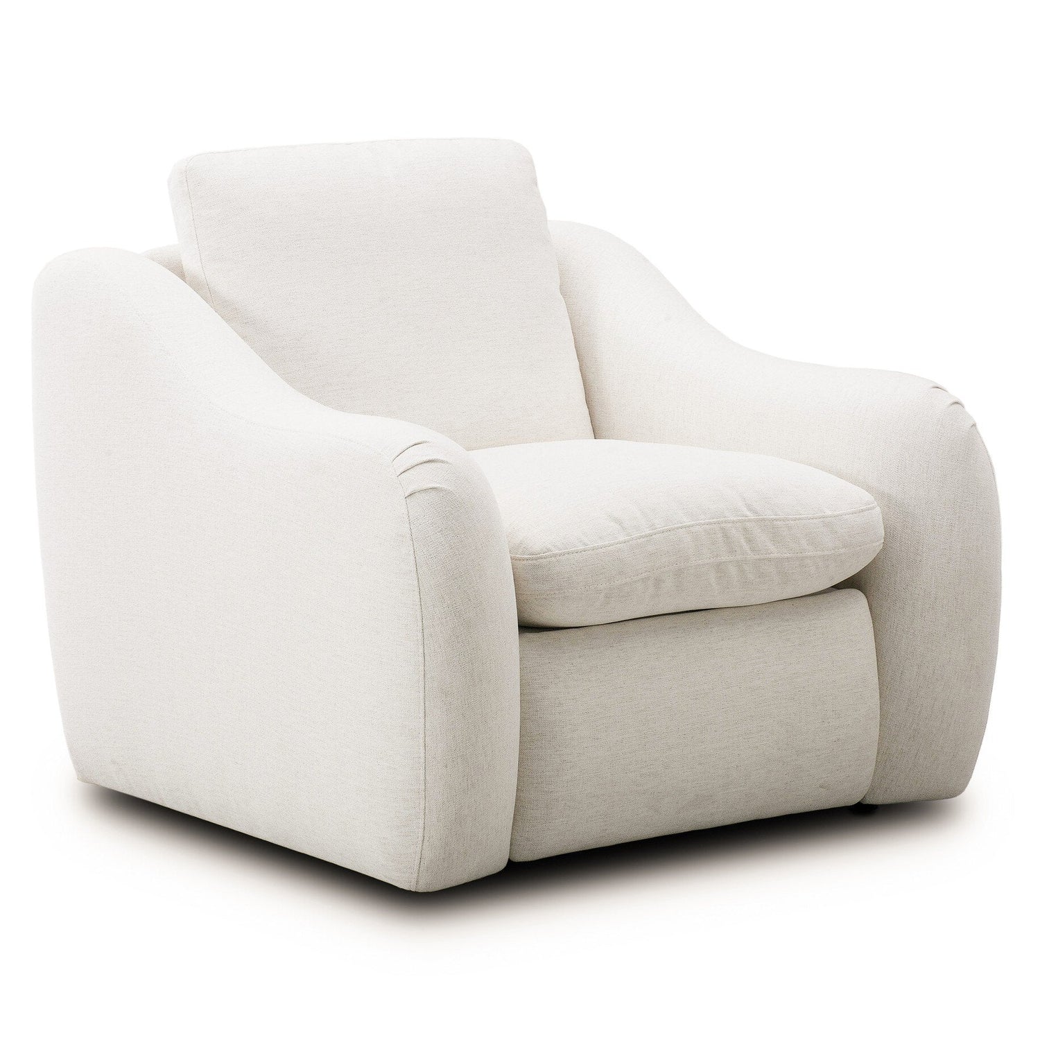Four Hands Crawford Crypton Nomad Snow Power Recliner in Crypton Nomad Snow