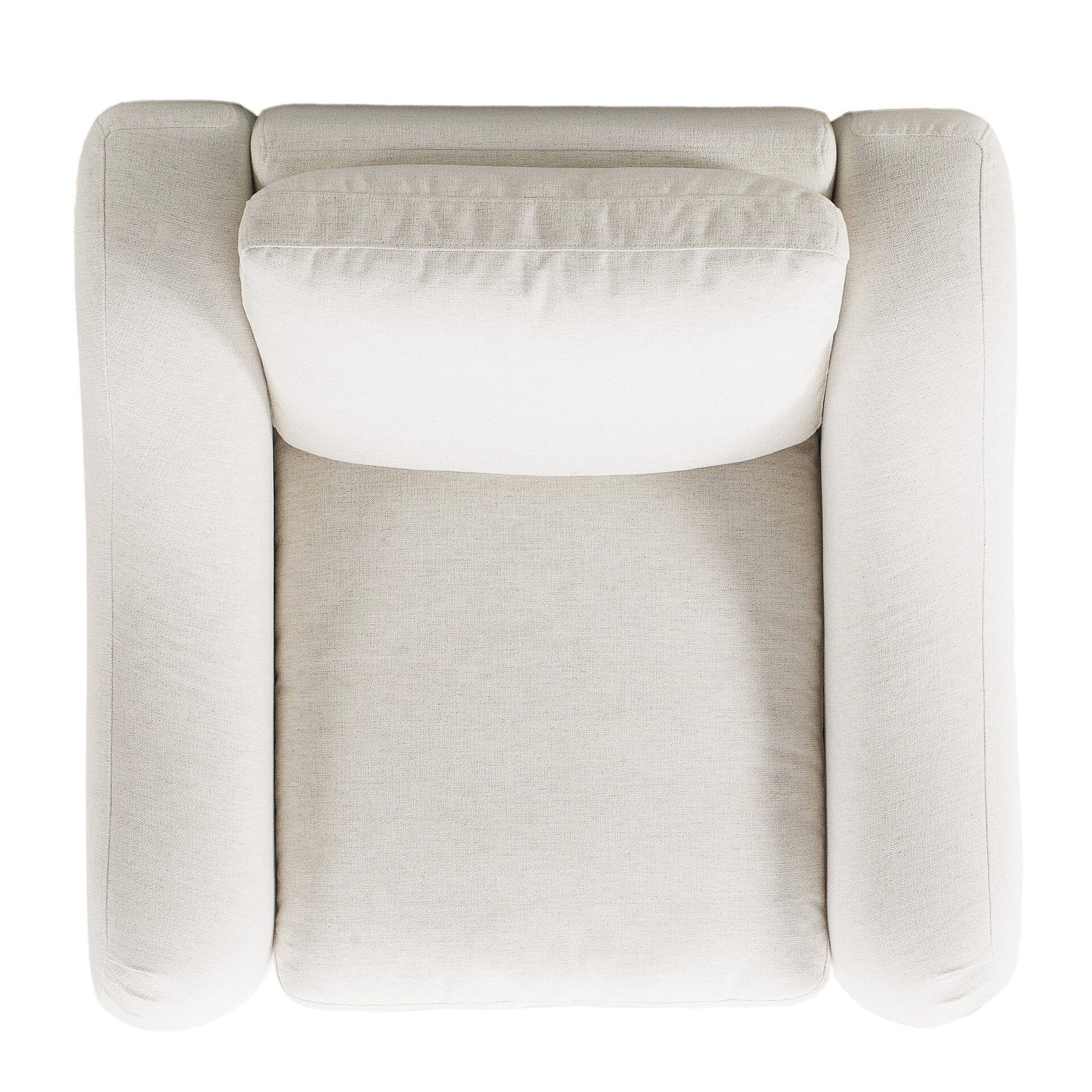 Four Hands Crawford Crypton Nomad Snow Power Recliner top-down view