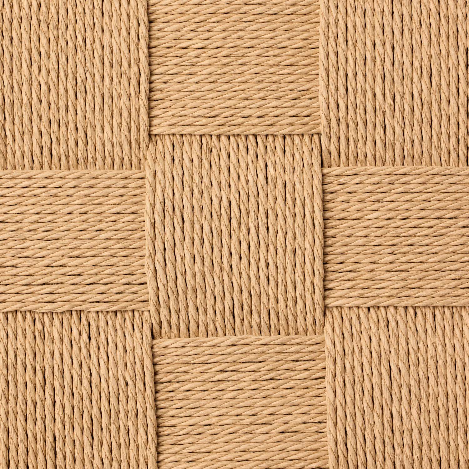 Four Hands Kershaw Counter Stool in smoked oak with rush woven seat, close-up detail of spindle back and rush seat, view 6