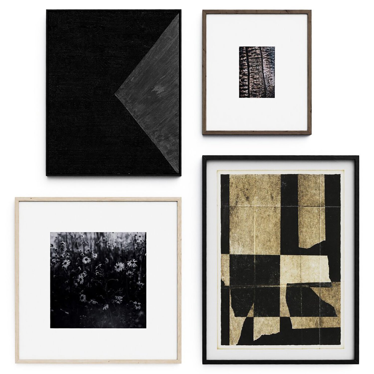 Four Hands Obsidian Framed Art Set