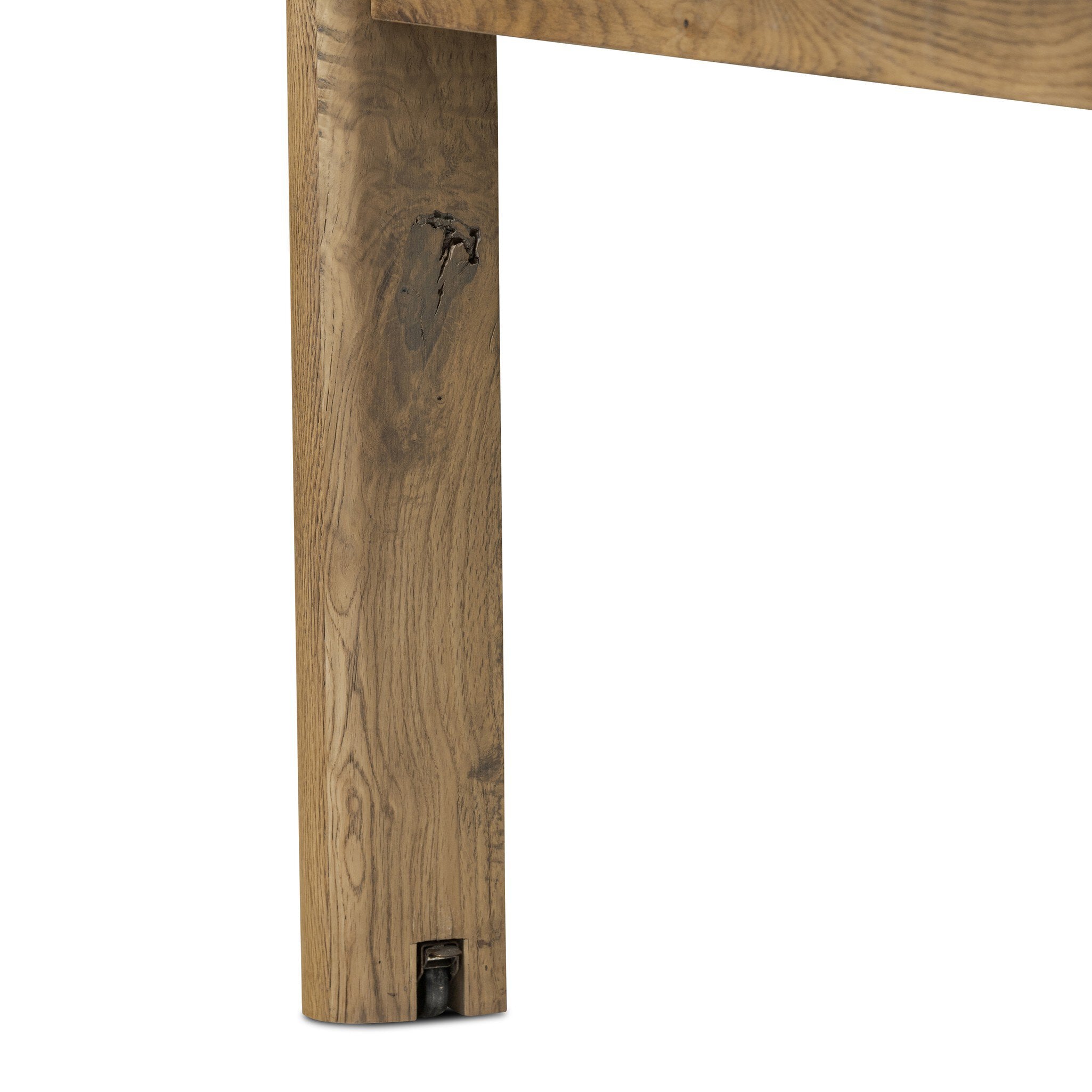 Four Hands Noeline Resawn Worn Oak Extension Dining Table detail view 4