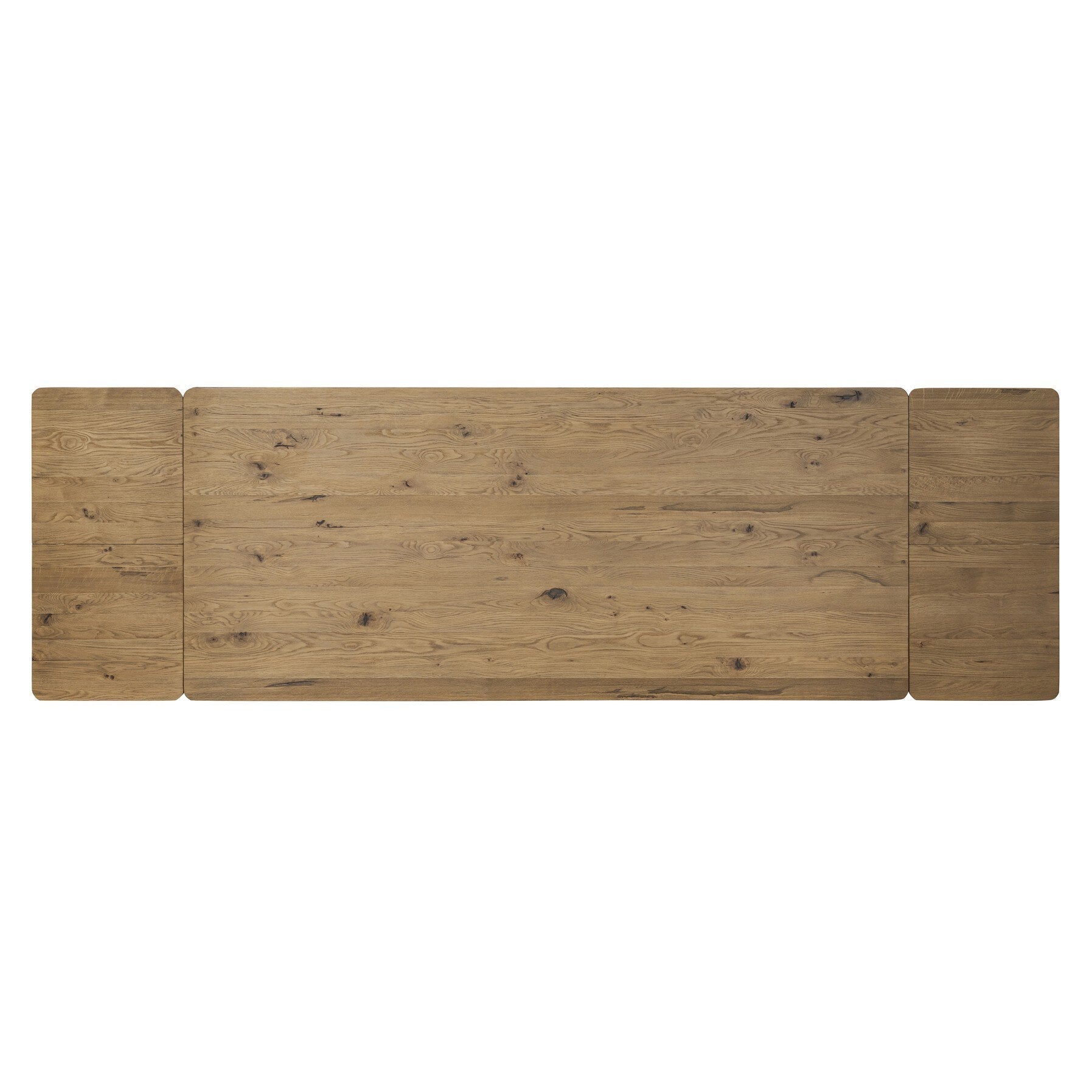Four Hands Noeline Resawn Worn Oak Extension Dining Table top view