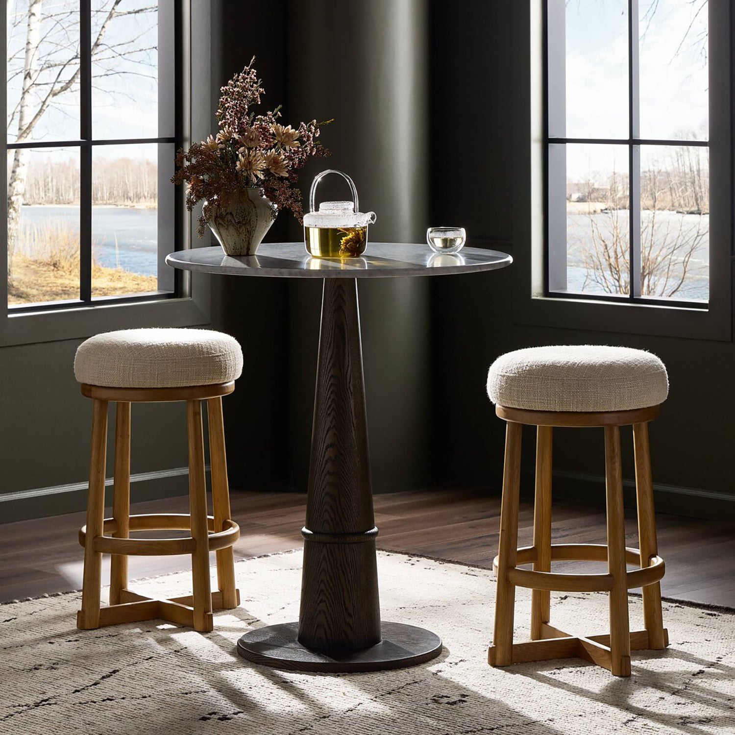 Four Hands Staria Swivel Stool Set of 2