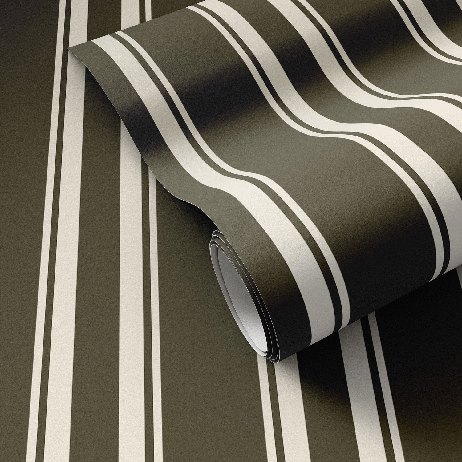 Getty Images x Four Hands Multi Stripe Olive I Wallpaper