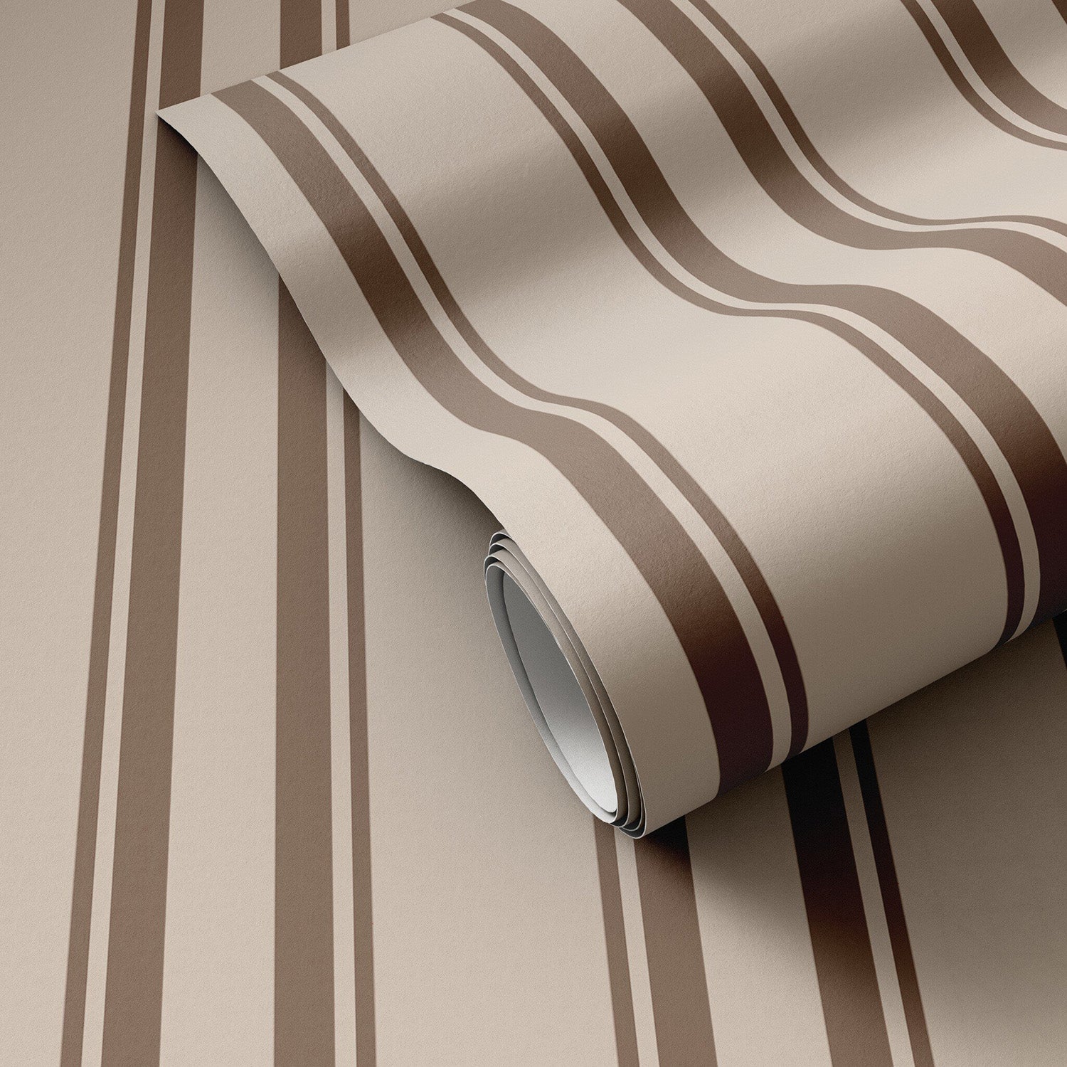 Getty Images x Four Hands Multi Stripe Taupe II Wallpaper