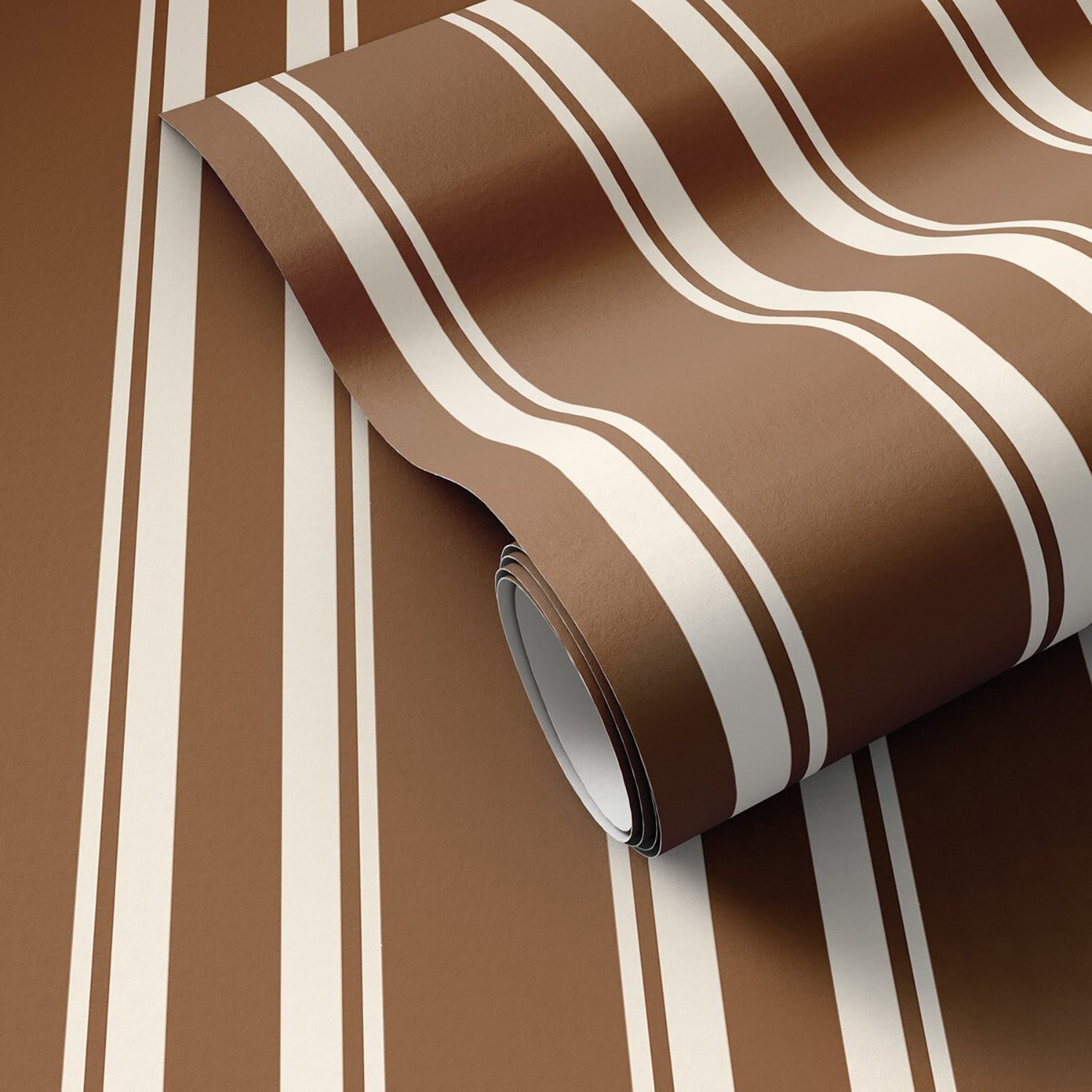 Getty Images x Four Hands Multi Stripe Terracotta I Wallpaper