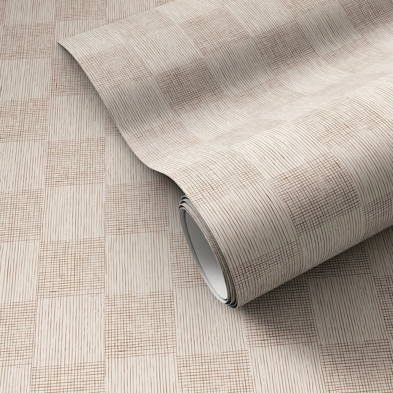 Getty Images x Four Hands Checkers Terracotta II Wallpaper