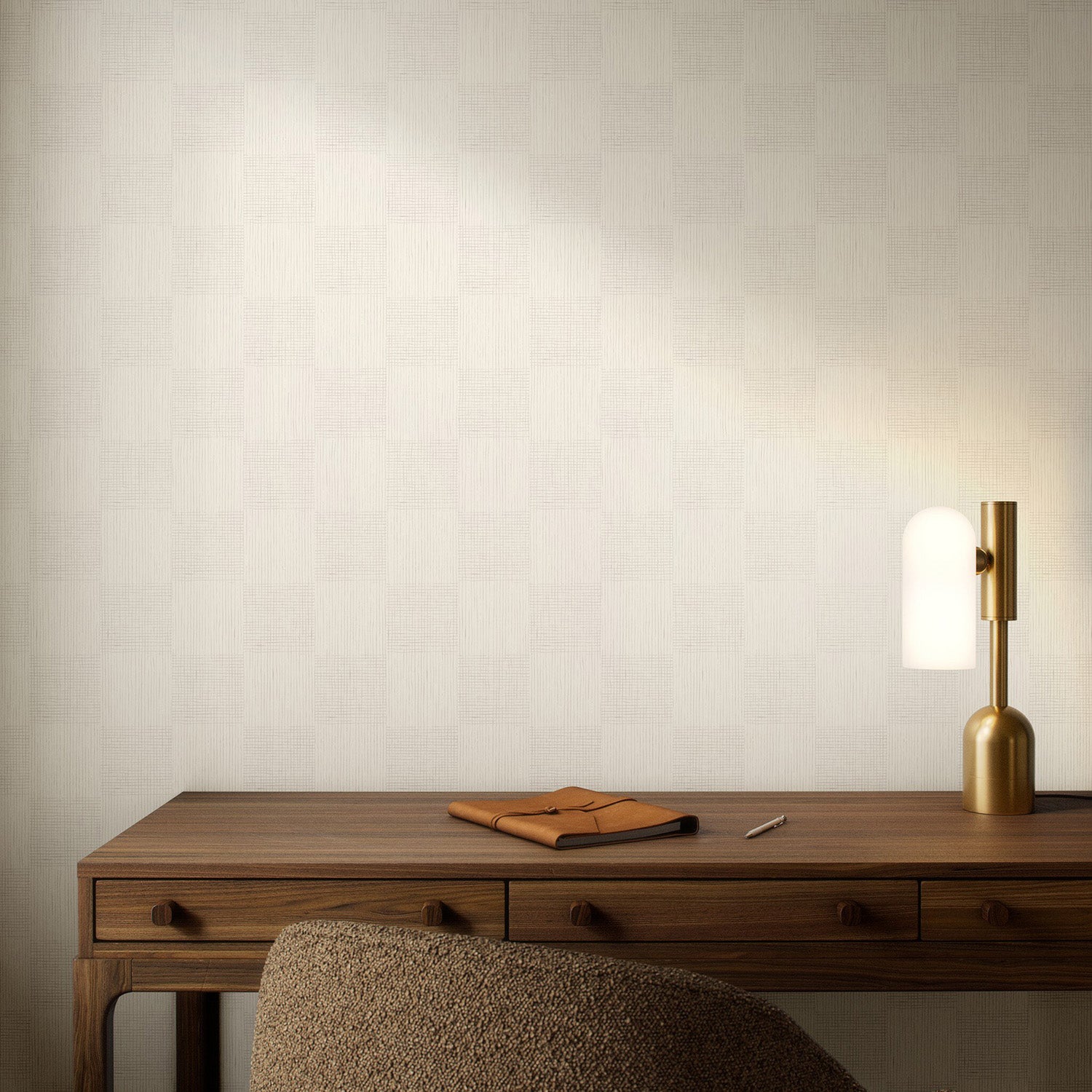 Getty Images x Four Hands Checkers Gray II Wallpaper