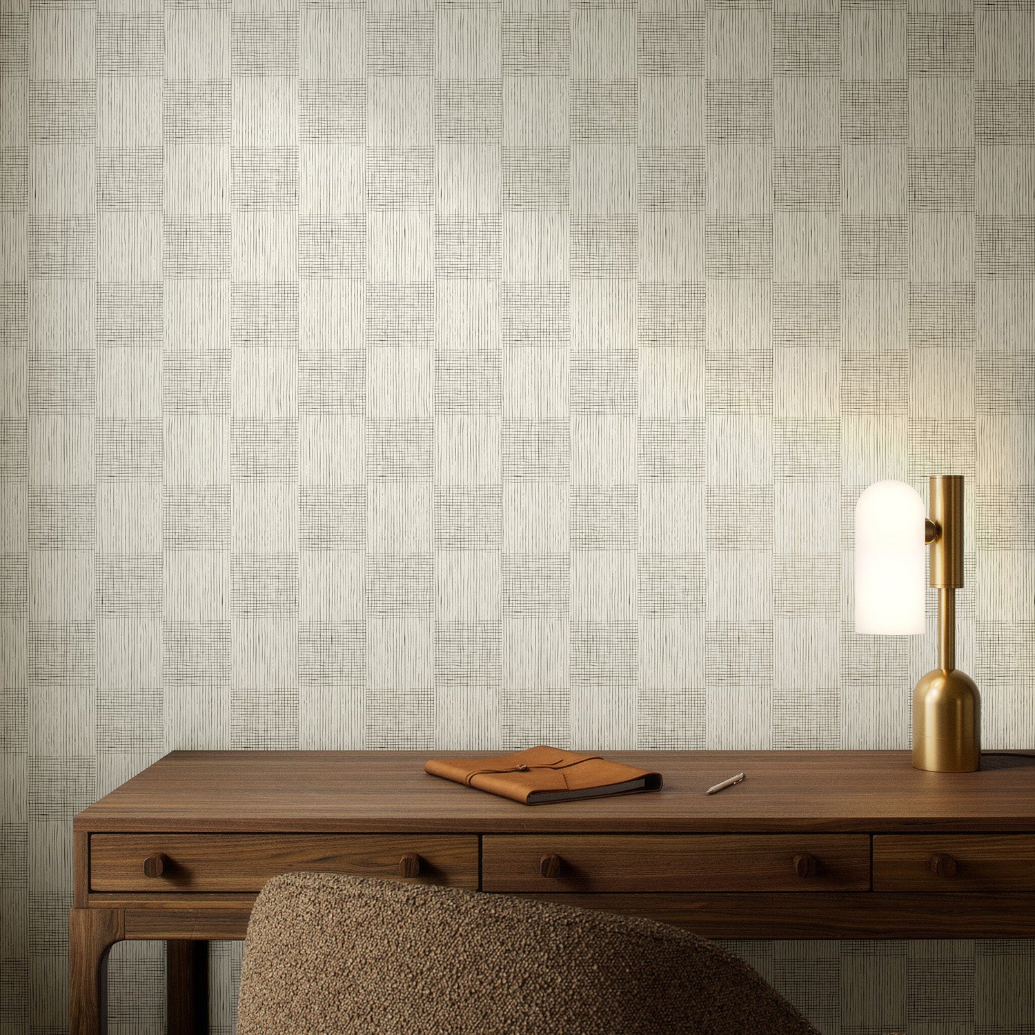 Getty Images x Four Hands Checkers Olive II Wallpaper