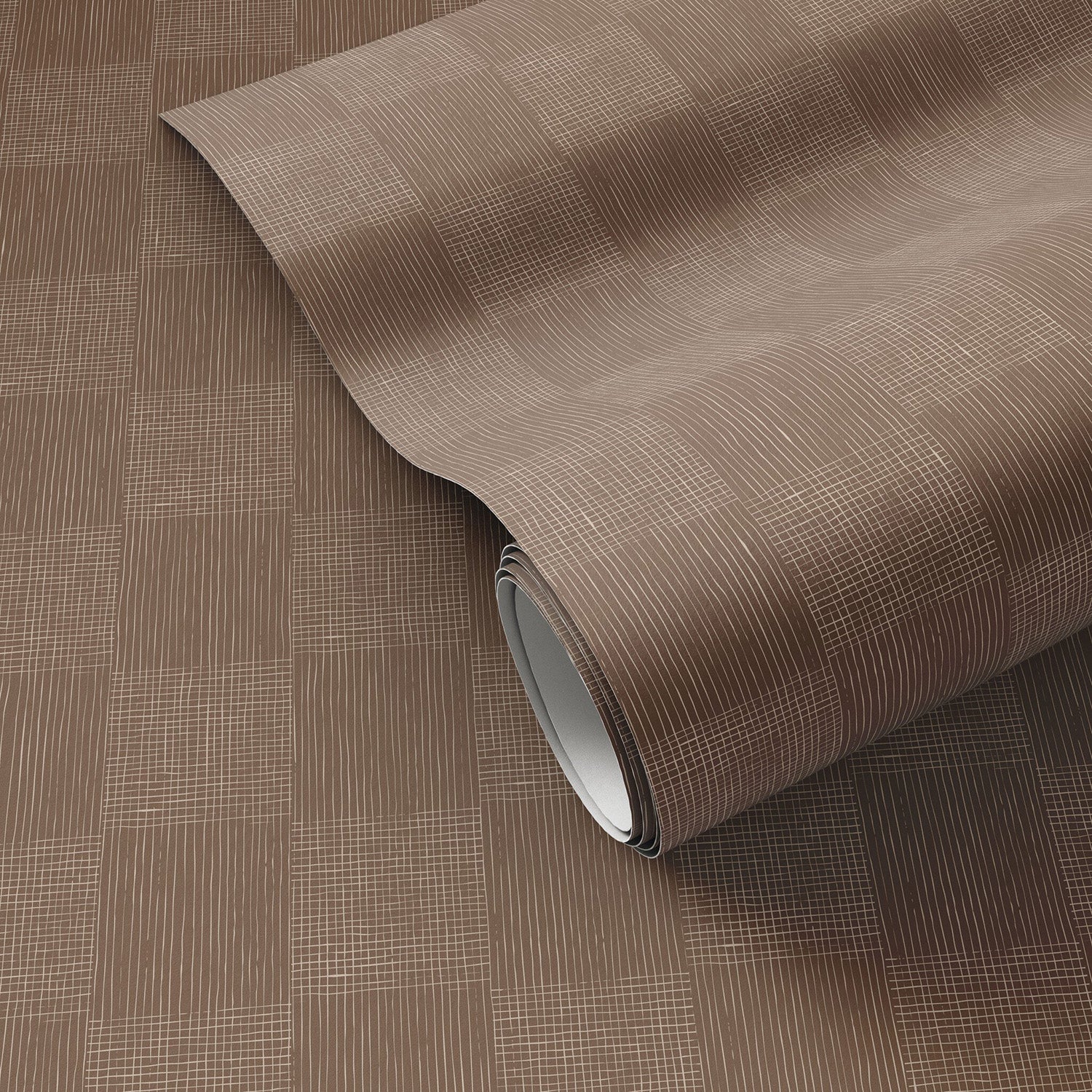 Getty Images x Four Hands Checkers Taupe I Wallpaper