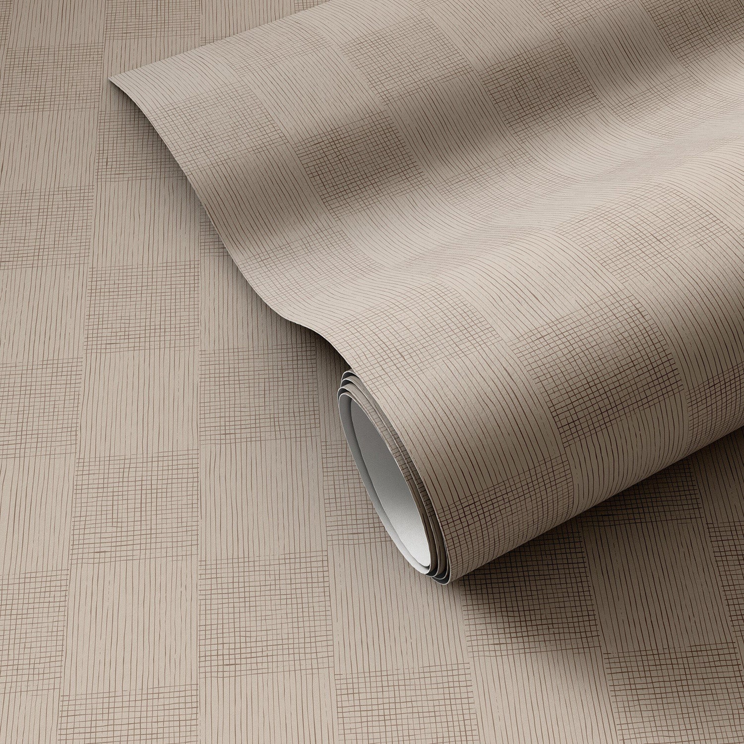 Getty Images x Four Hands Checkers Taupe II Wallpaper