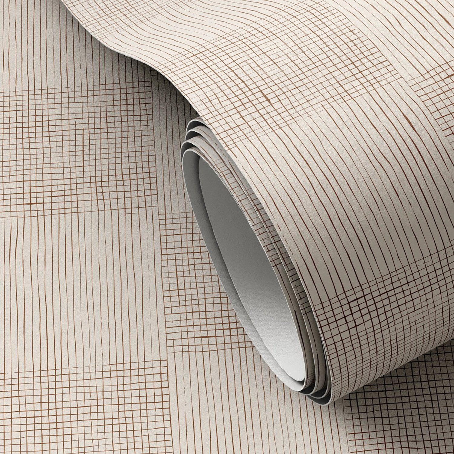 Getty Images x Four Hands Checkers Terracotta II Wallpaper