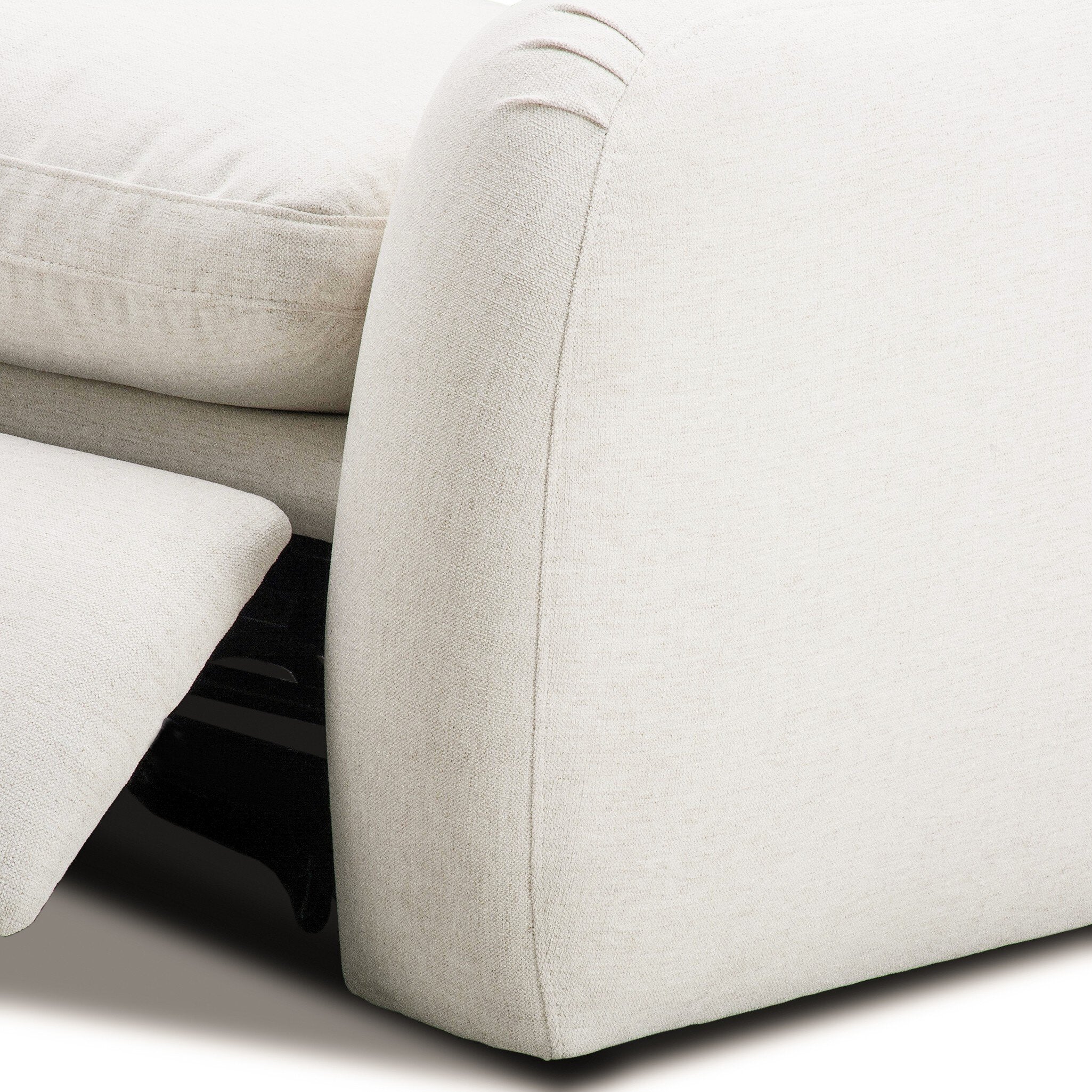 Four Hands Crawford Crypton Nomad Snow Power Recliner 2 Piece Sectional Sofa Sofa detail view 4