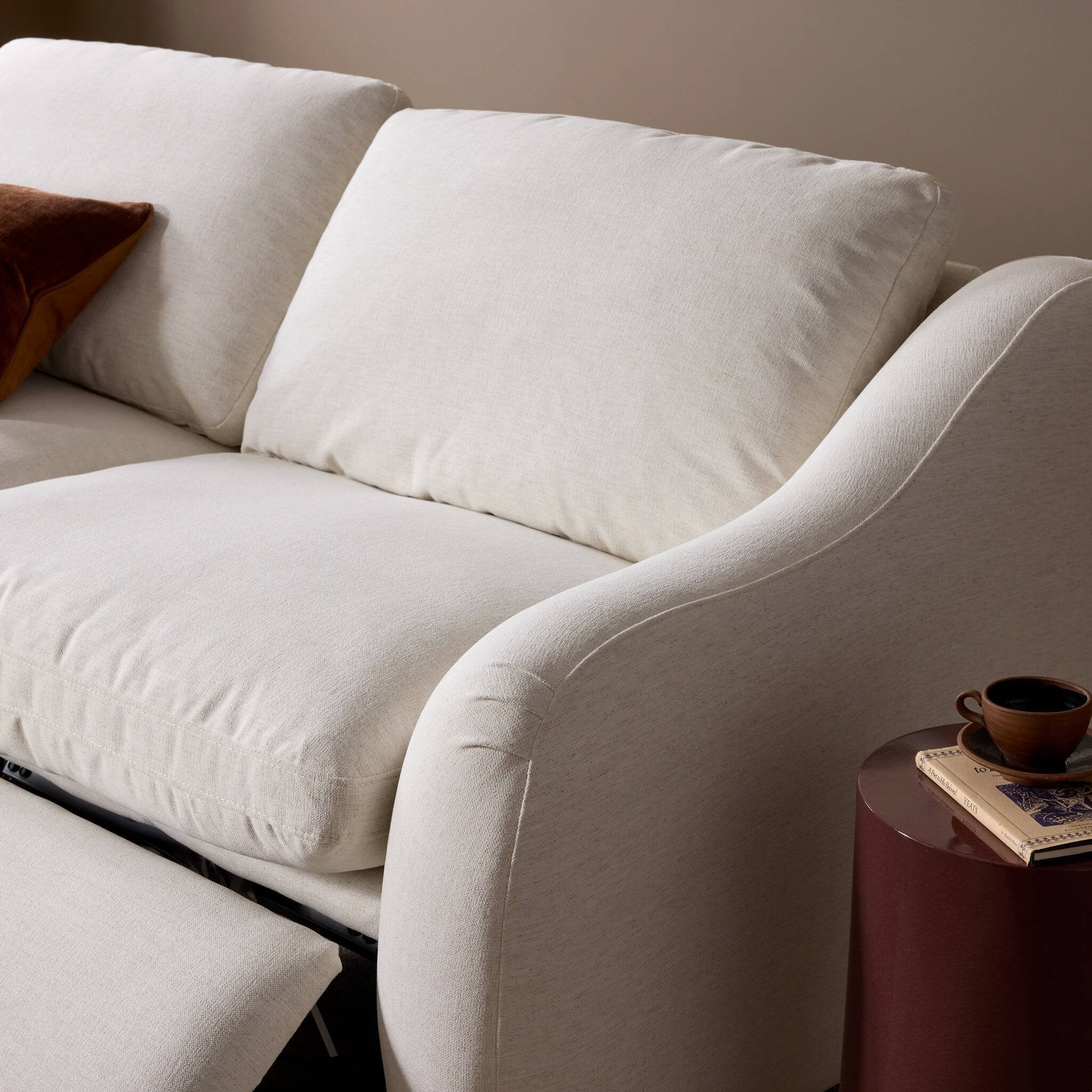 Four Hands Crawford Crypton Nomad Snow Power Recliner 2 Piece Sectional Sofa Sofa detail view 5