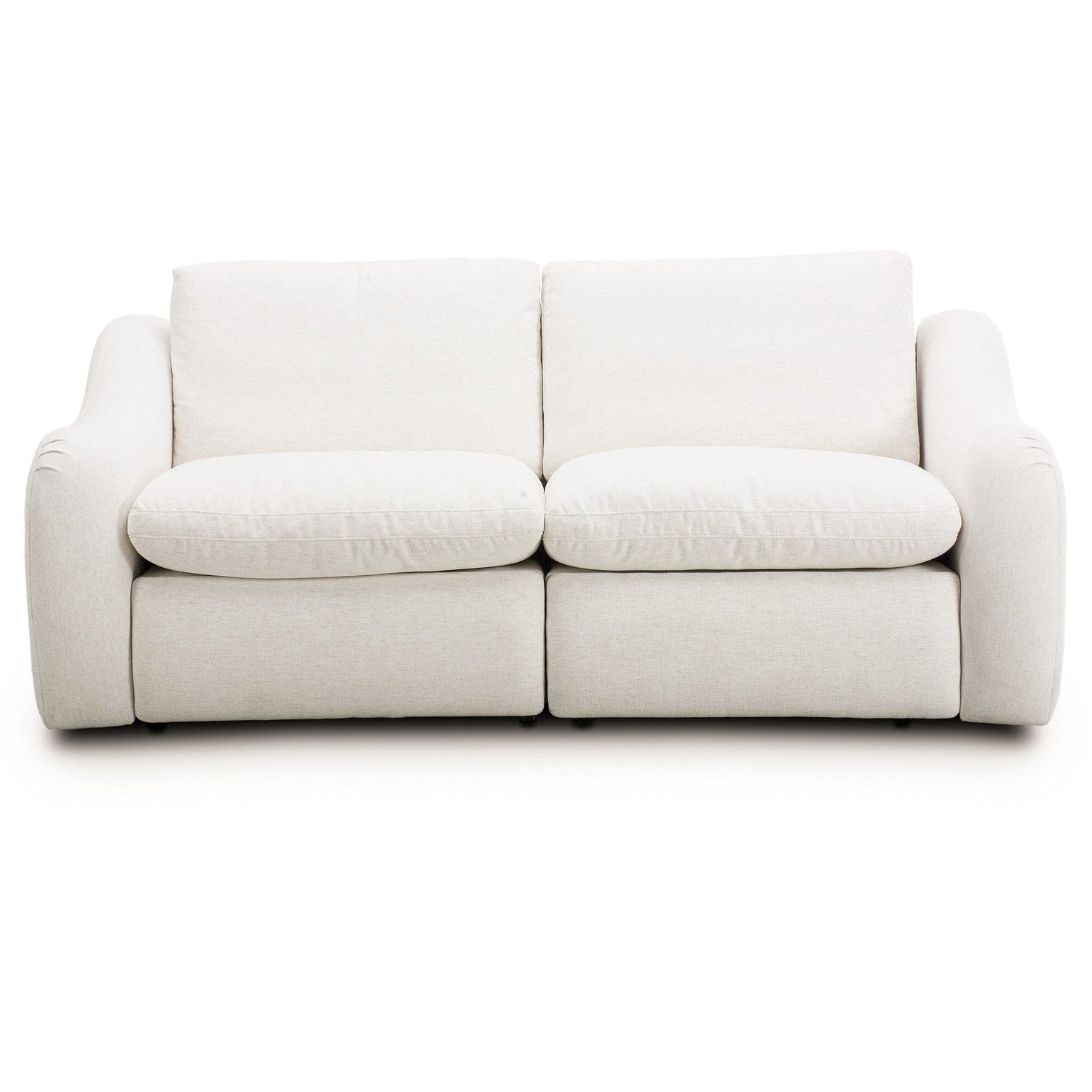 Four Hands Crawford Crypton Nomad Snow Power Recliner 2 Piece Sectional Sofa Sofa front view