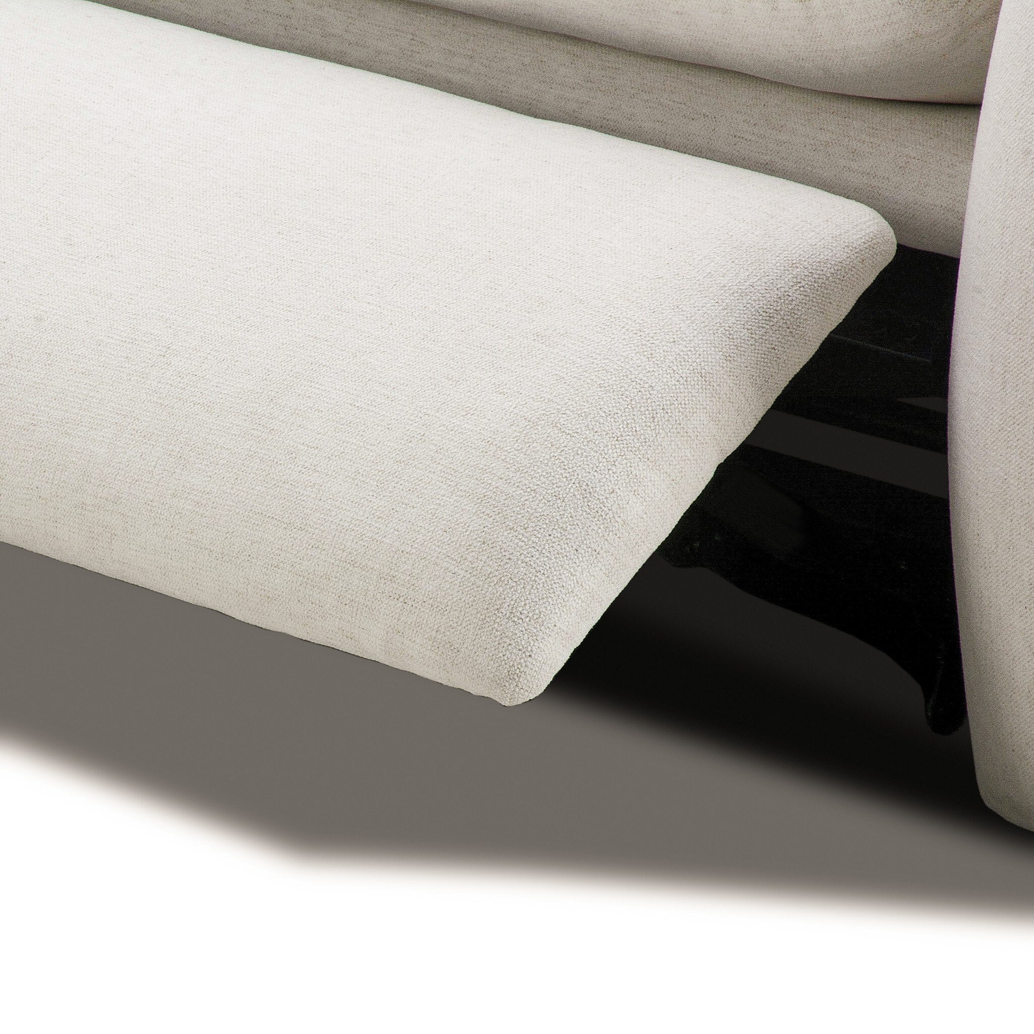 Four Hands Crawford Crypton Nomad Snow Power Recliner 3 Piece Sectional Sofa Sofa detail view 4