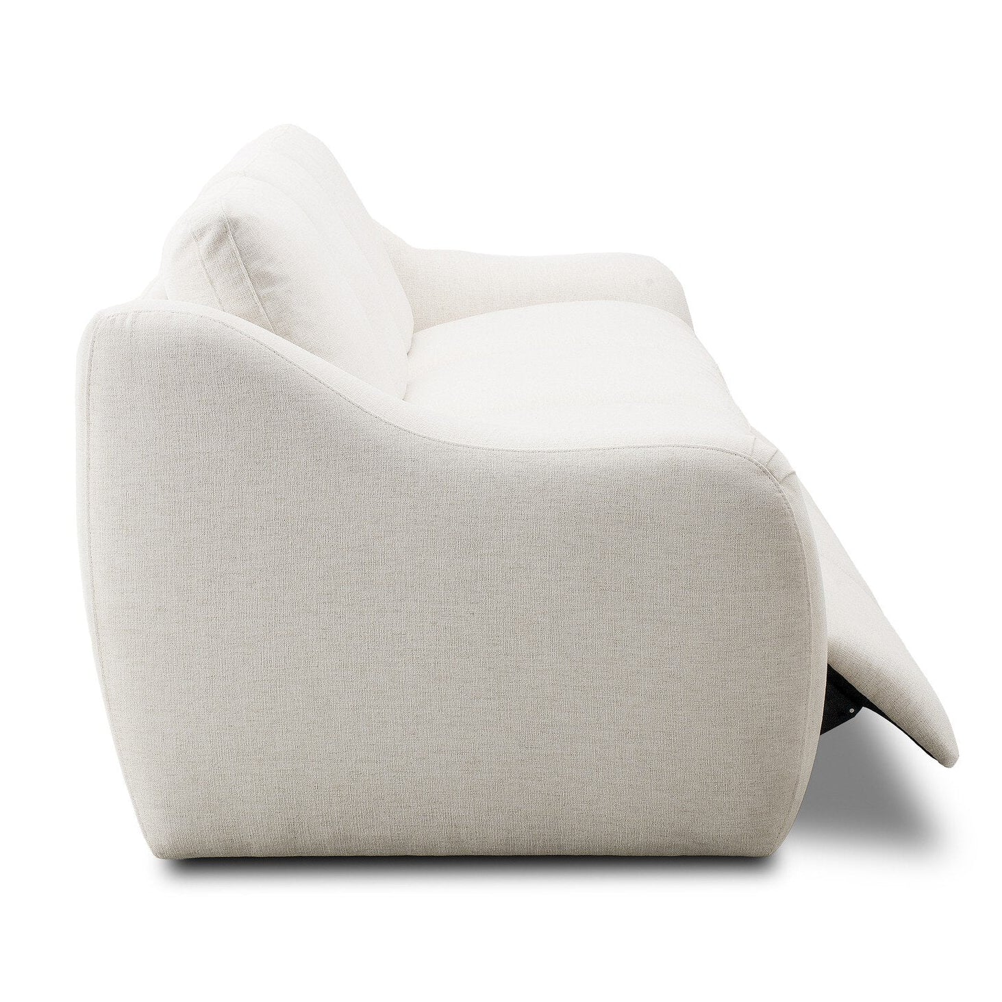Four Hands Crawford Crypton Nomad Snow Power Recliner 3 Piece Sectional Sofa Sofa open view 3
