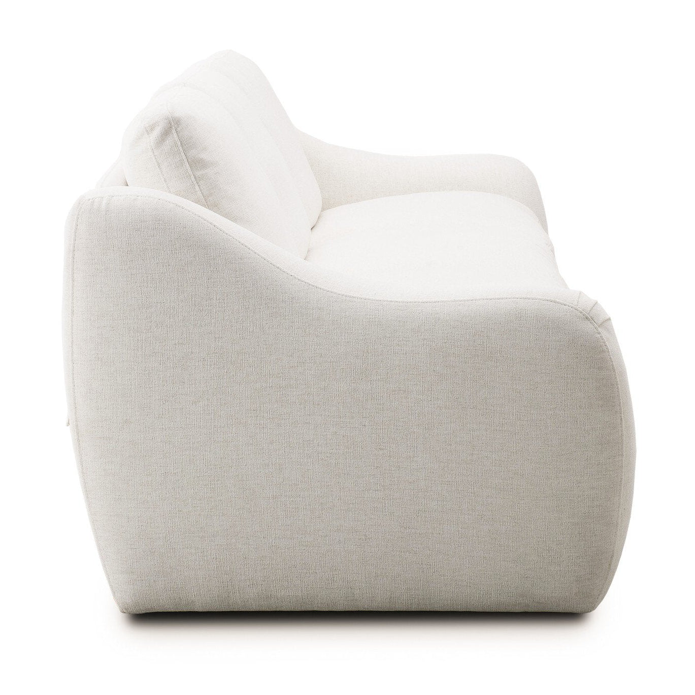 Four Hands Crawford Crypton Nomad Snow Power Recliner 3 Piece Sectional Sofa Sofa side view