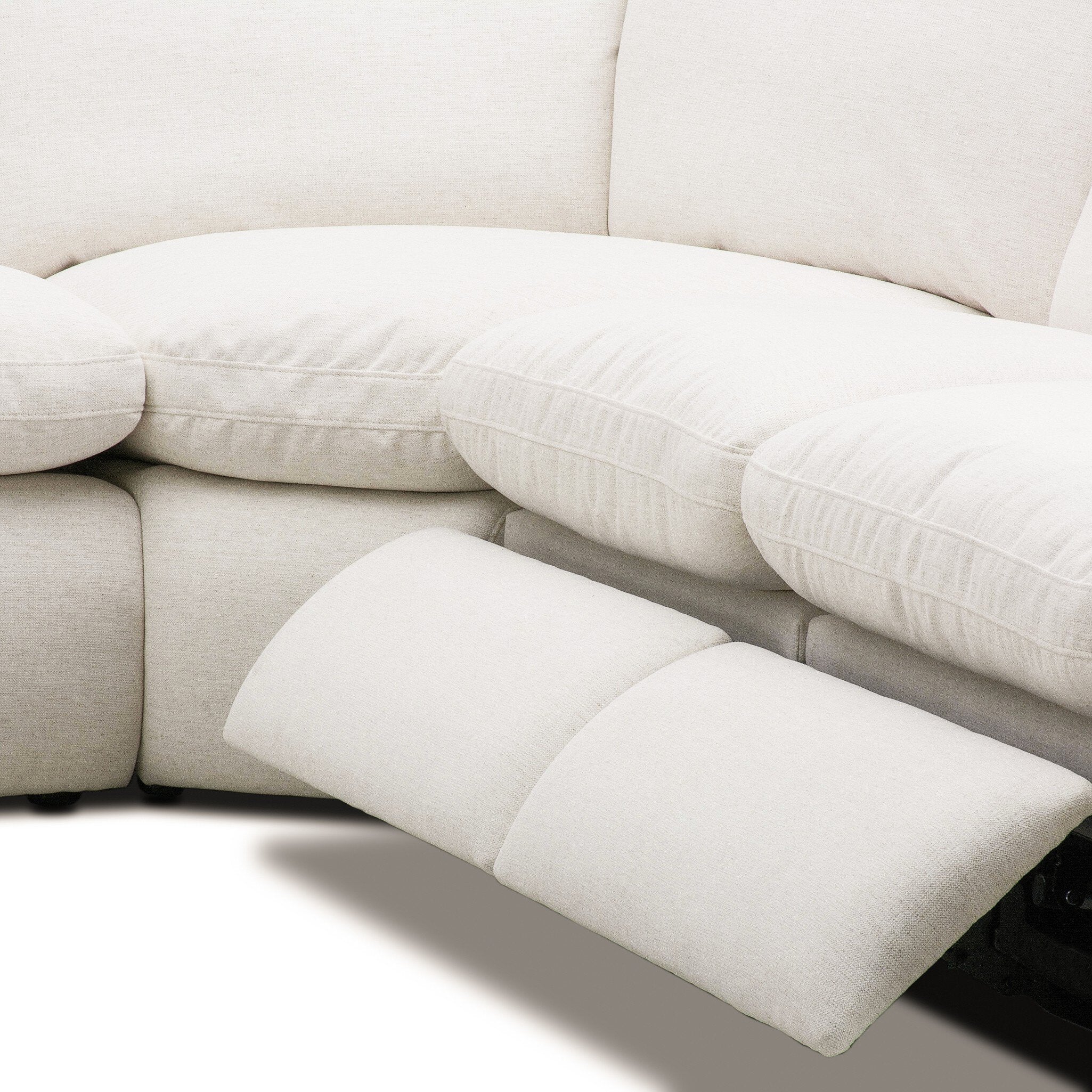 Four Hands Crawford Crypton Nomad Snow Power Recliner 5 Piece Sectional Sofa Sofa detail view