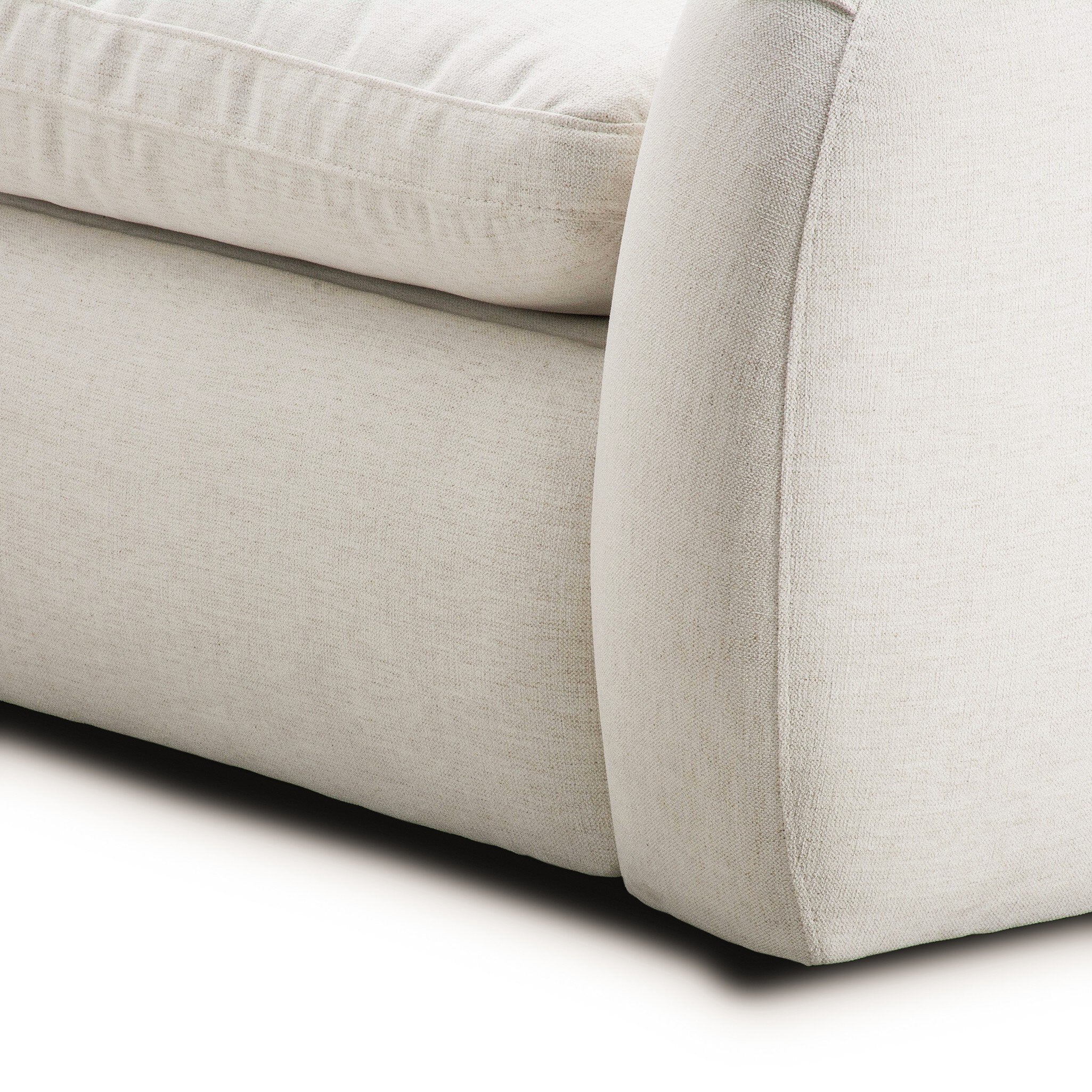 Four Hands Crawford Crypton Nomad Snow Power Recliner 5 Piece Sectional Sofa Sofa detail view 3