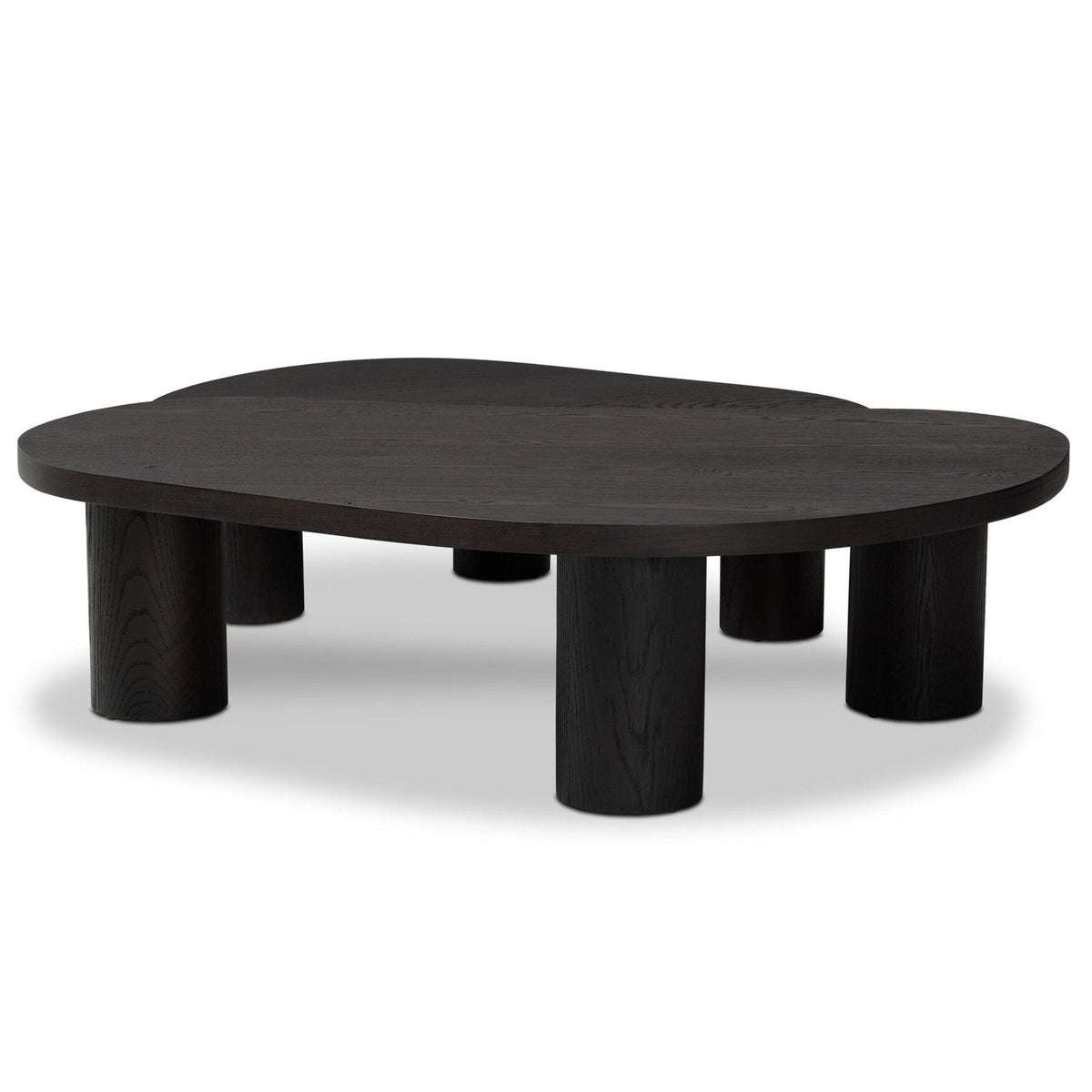 Four Hands Joji Aged Black Nesting Coffee Table back view